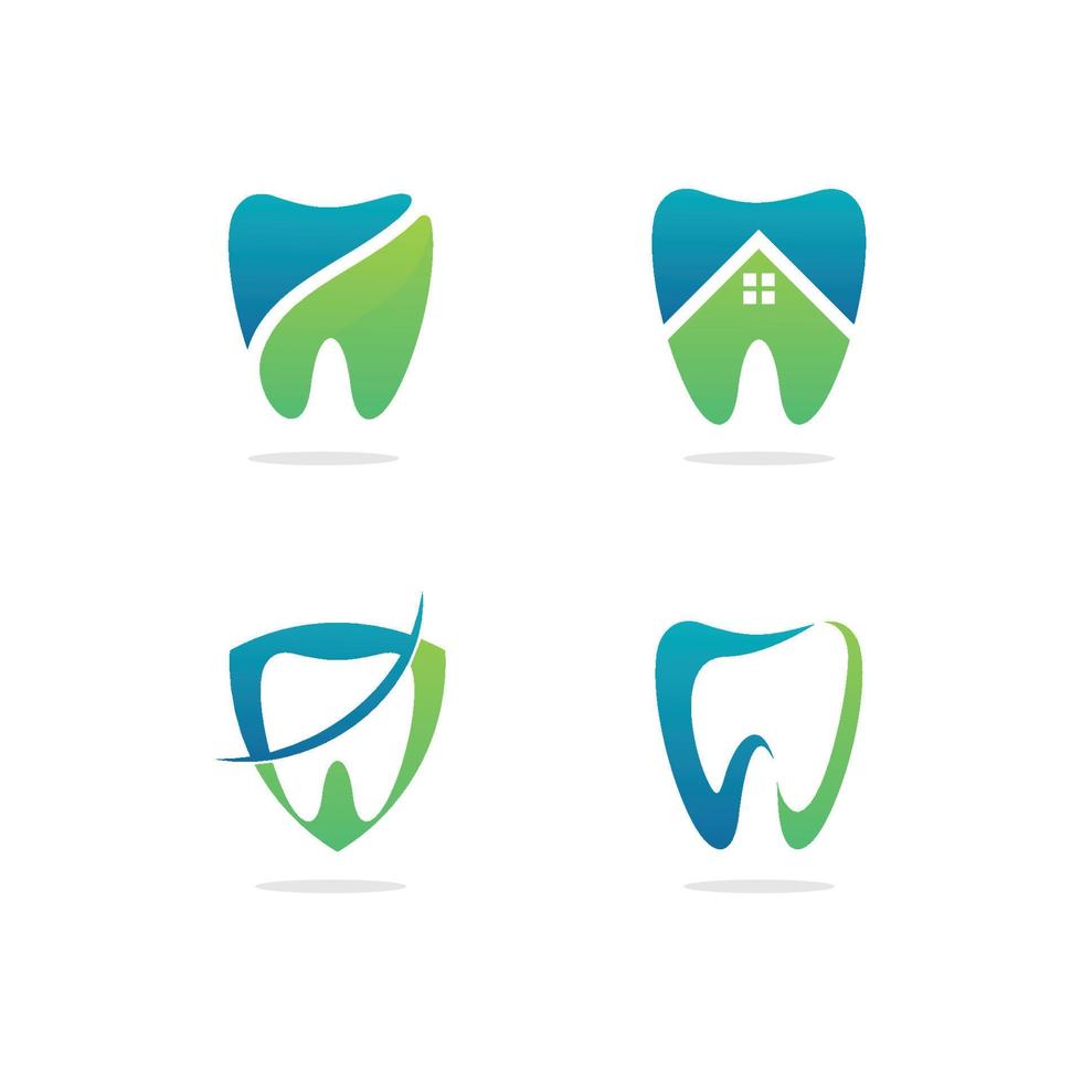 diseño de logo dental vector