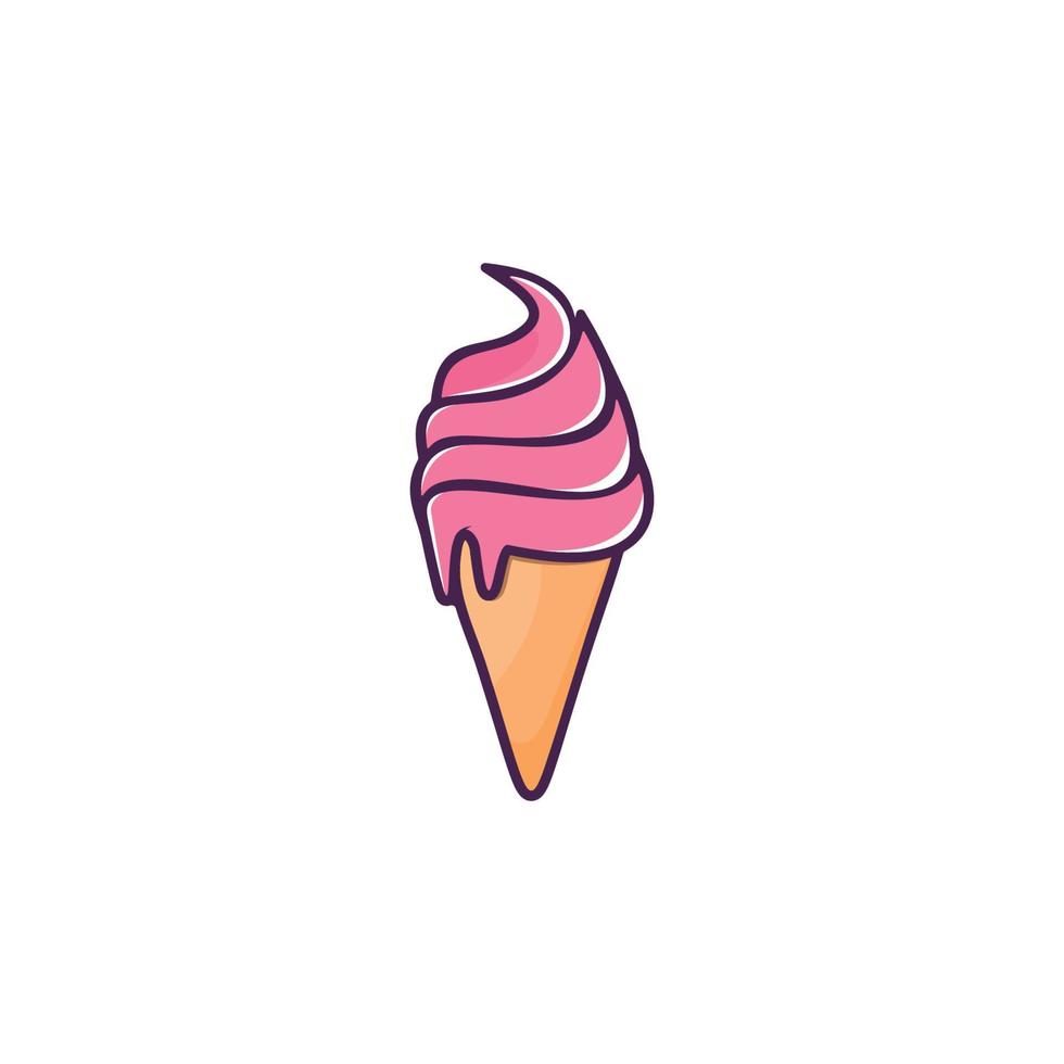 ice cream logo vector