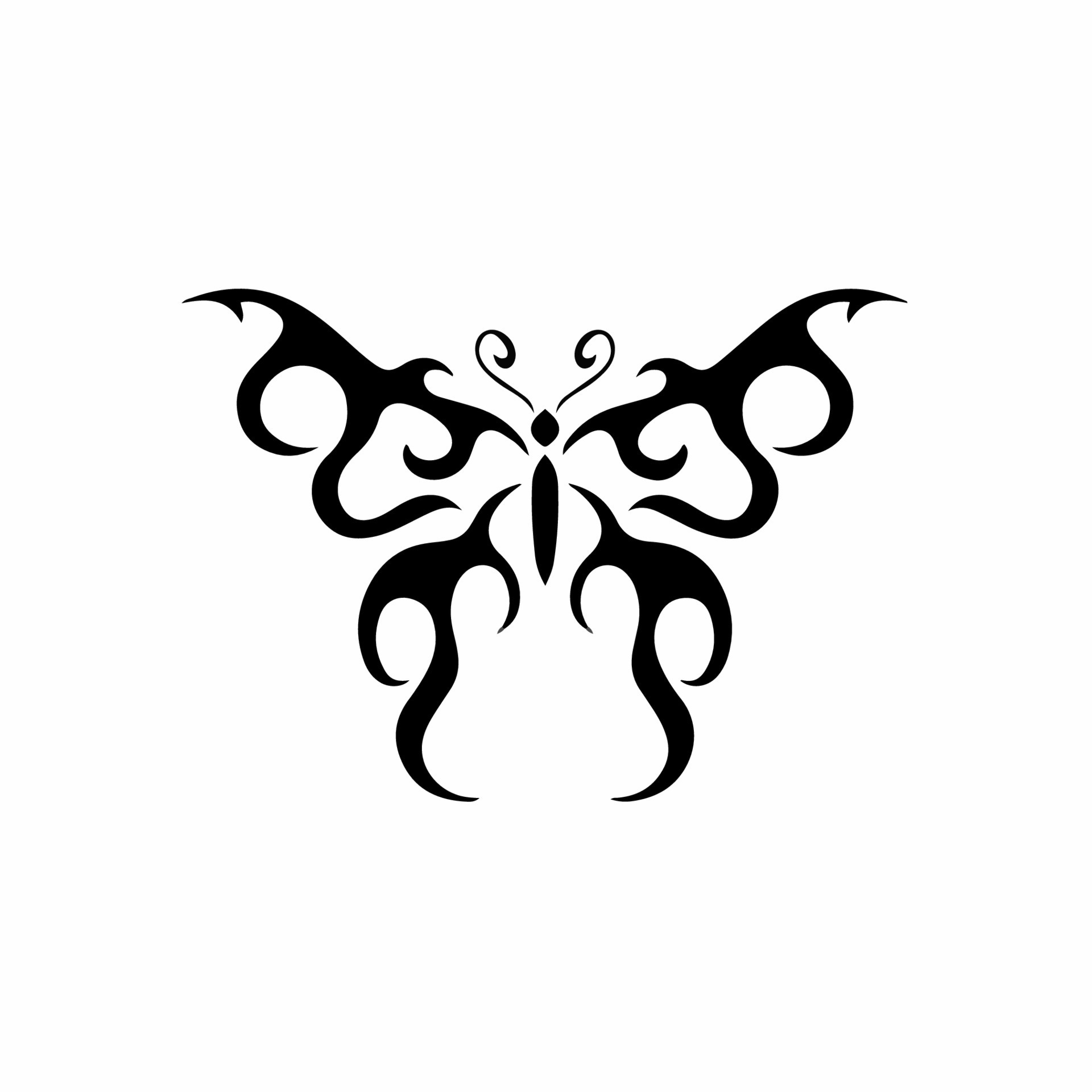 Premium Vector  Butterfly logo symbol stencil design tattoo