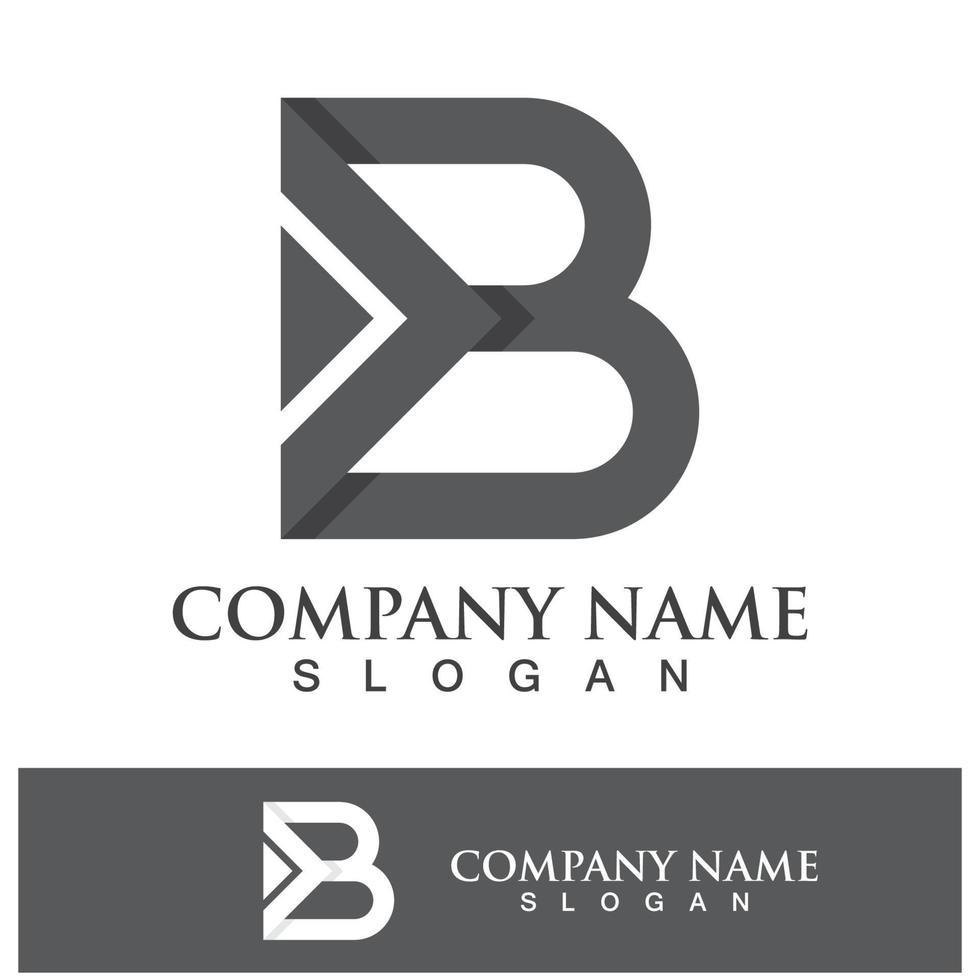 Creative B letter logo design vector