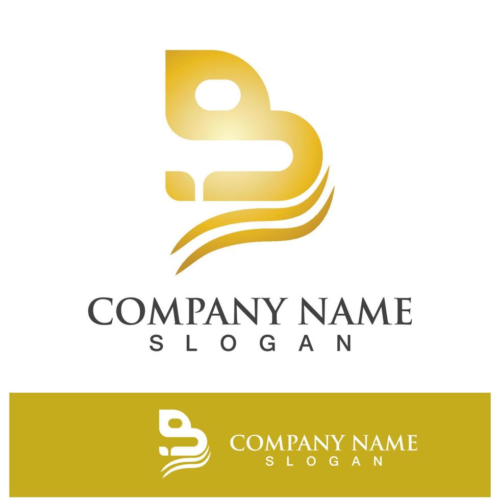 Creative B letter logo design vector