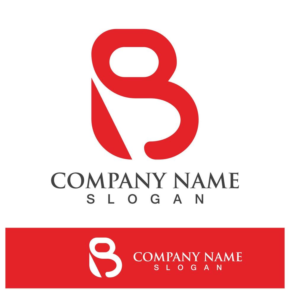Creative B letter logo design vector