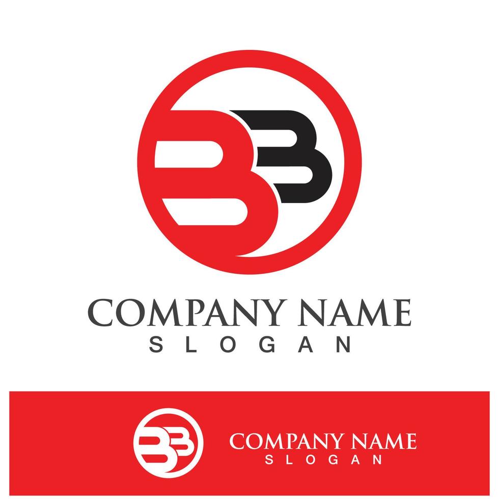 Creative B letter logo design vector