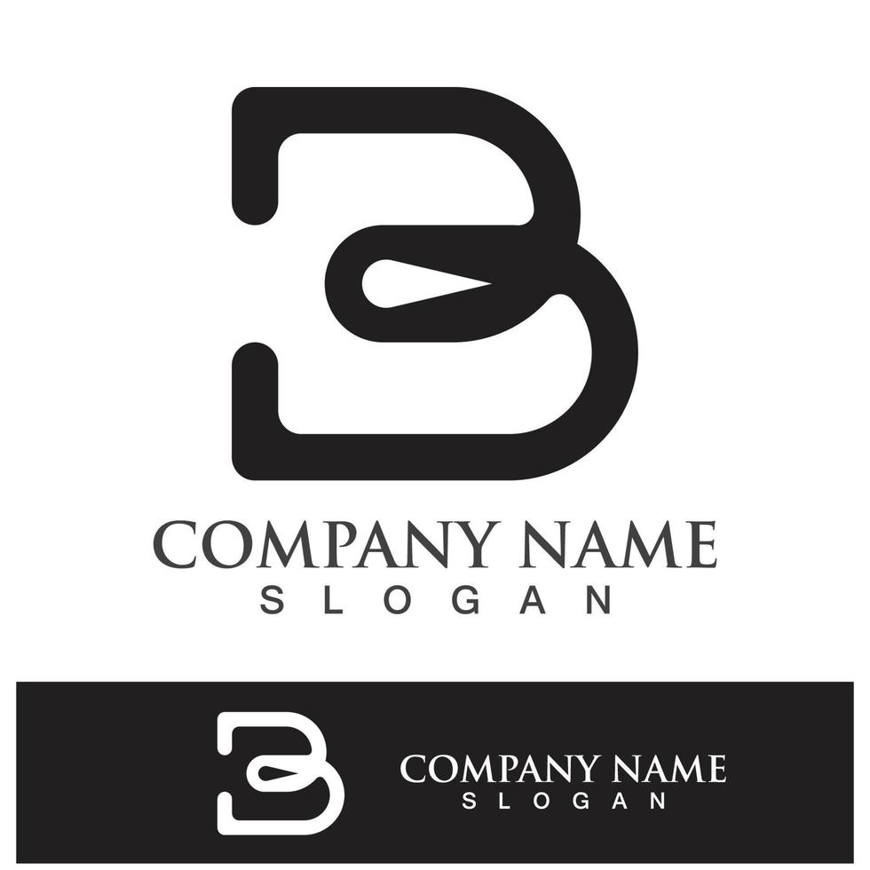 Creative B letter logo design vector