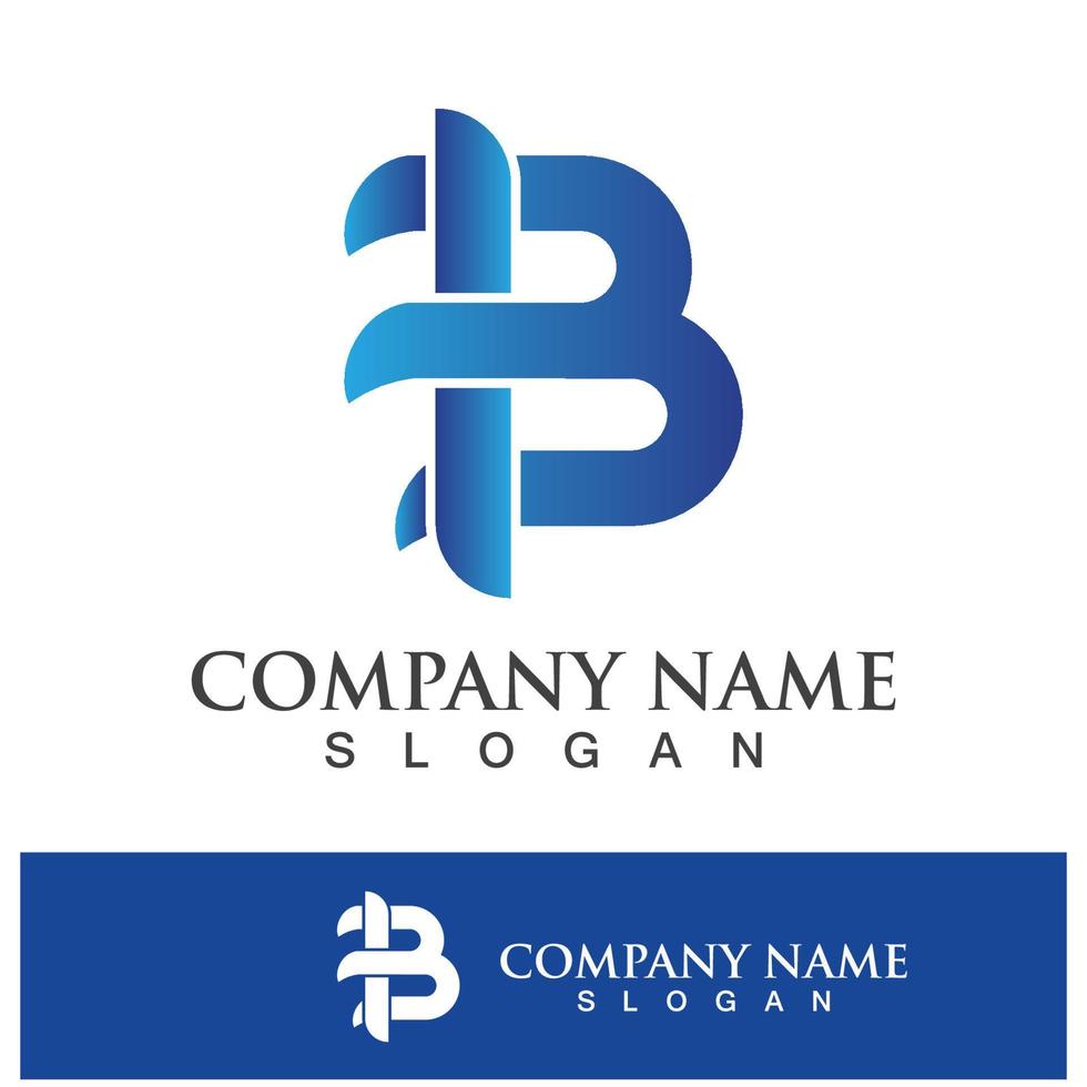 Creative B letter logo design vector