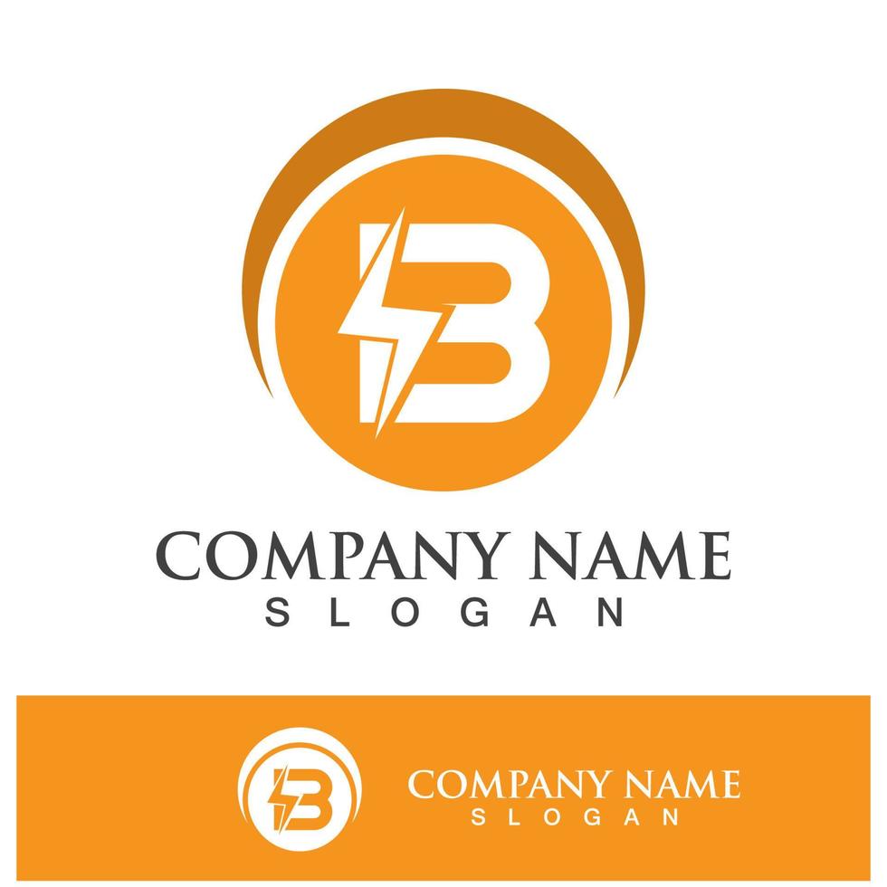 Creative B letter logo design vector
