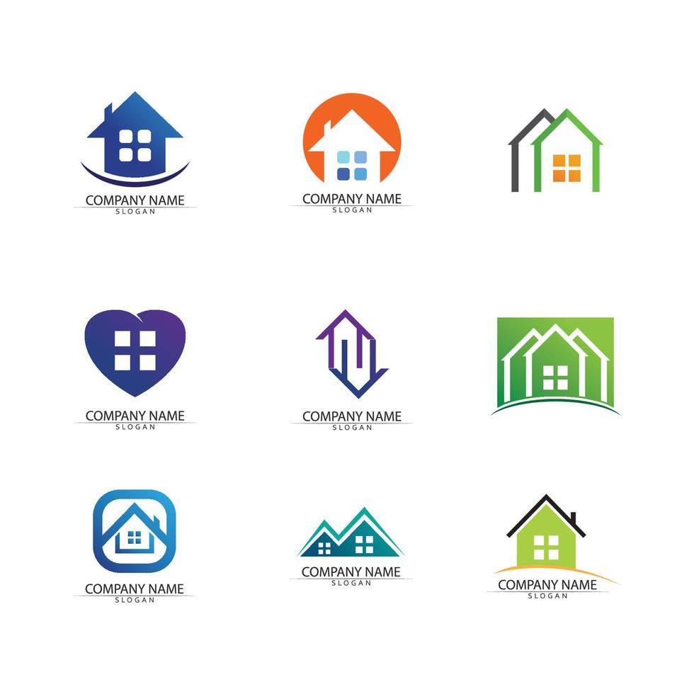 Building logo vector illustration design,Real Estate logo template, Logo symbol icon