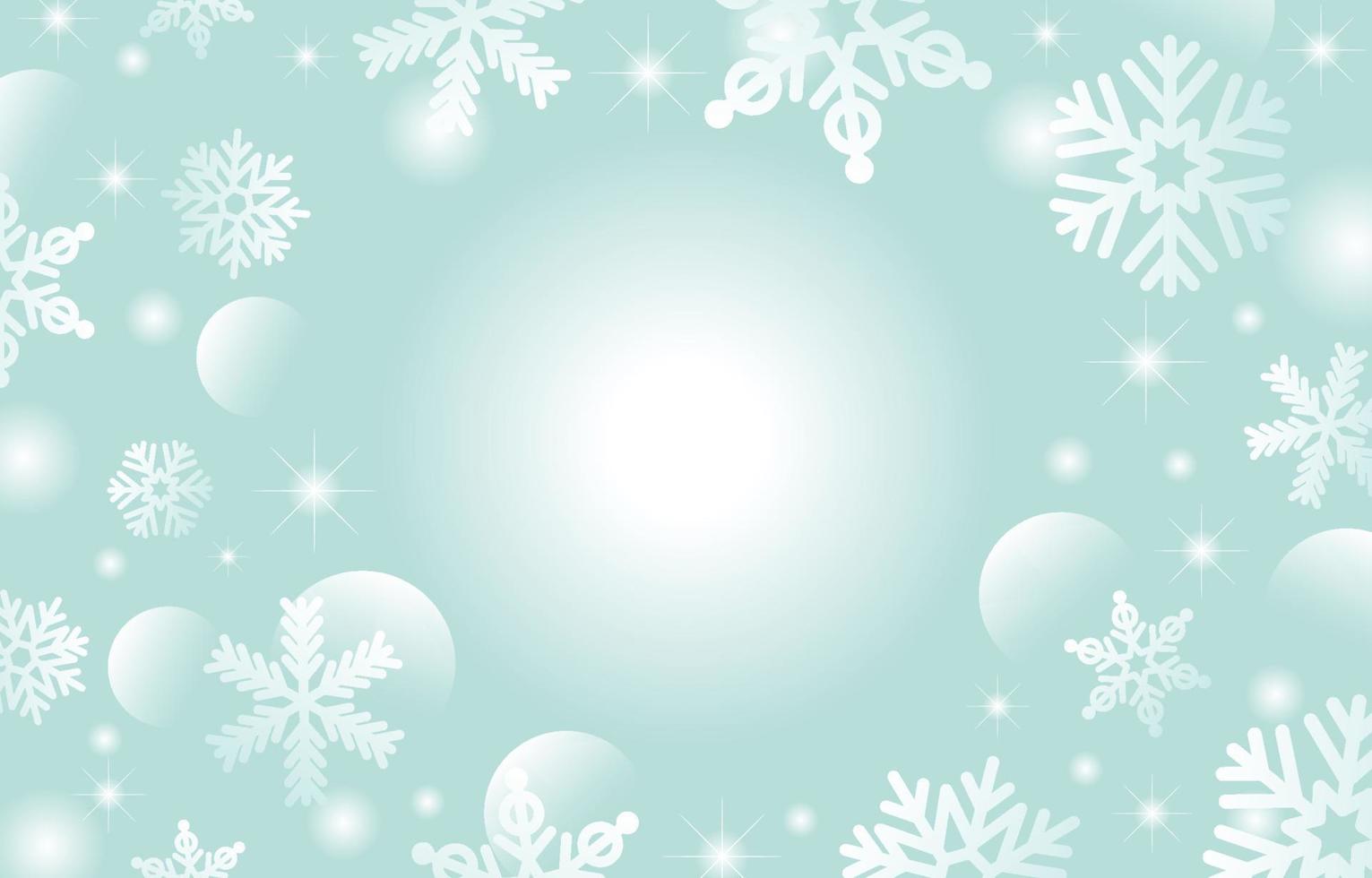 Snow with Ice Crystals Background vector