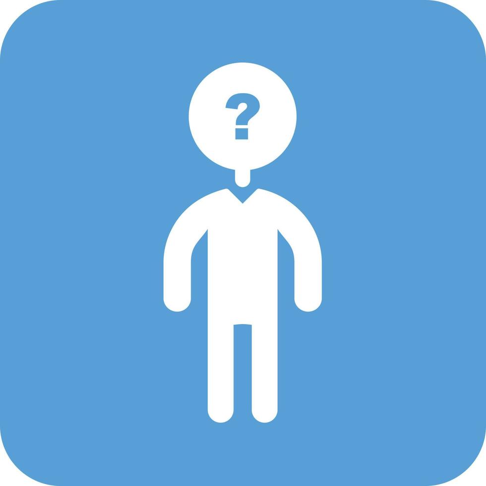 Unrecognizable Man Glyph Round Background Icon vector