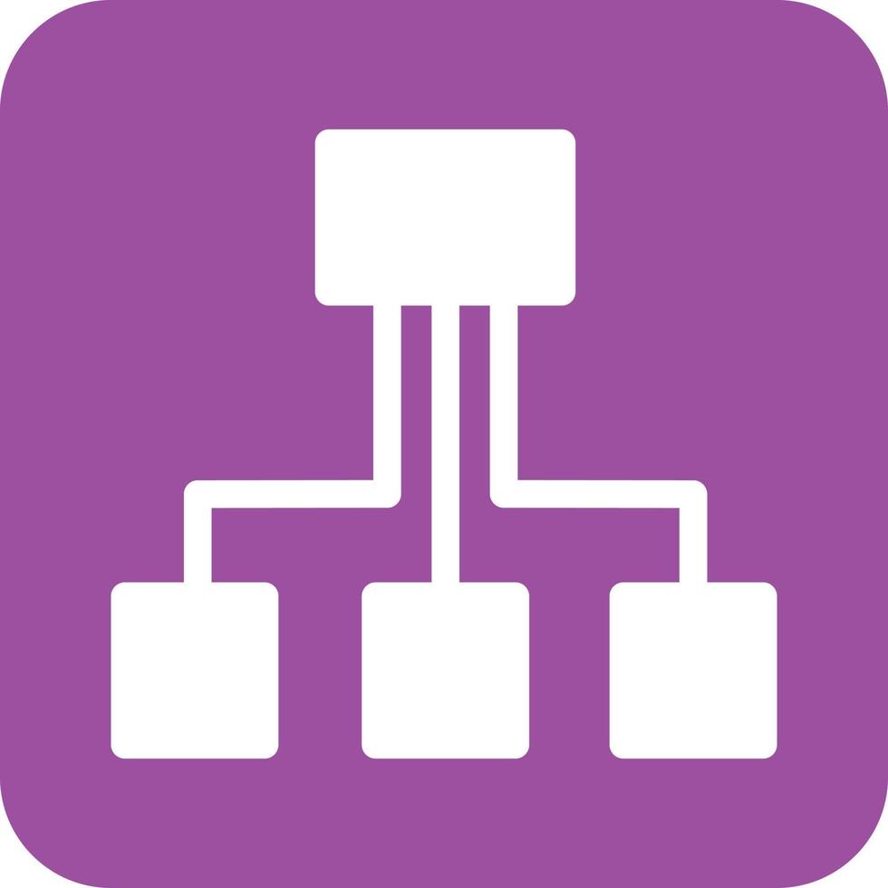 Network II Glyph Round Background Icon vector