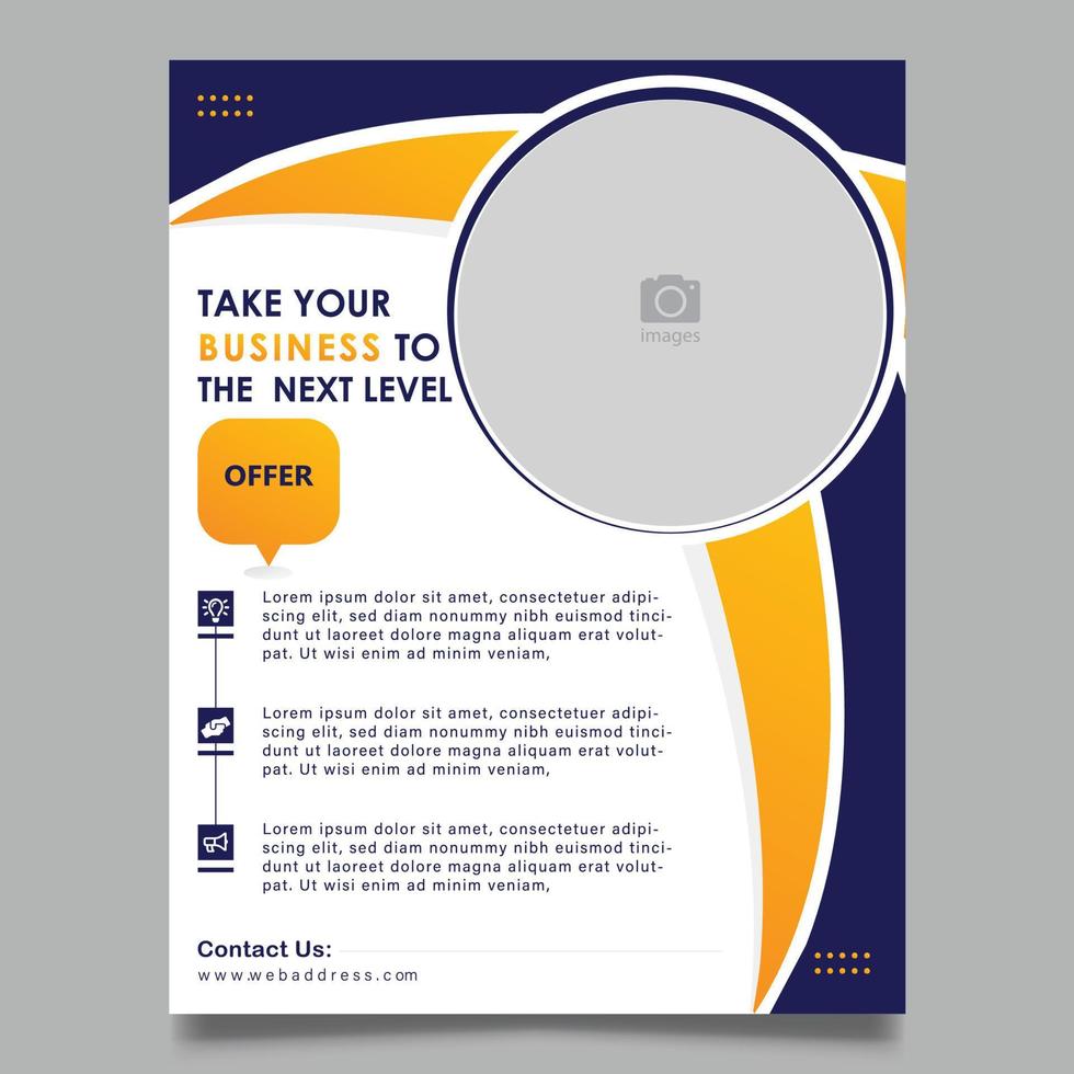 business flyer template vector