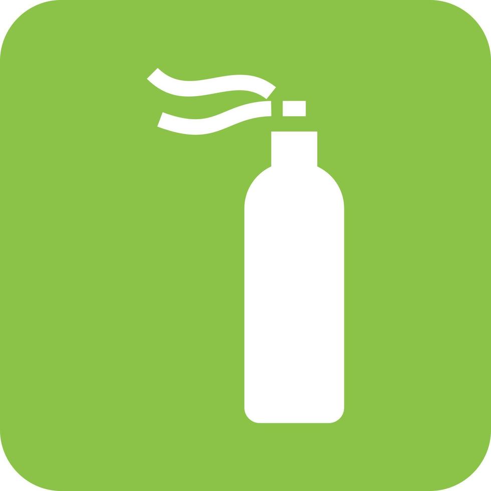 Spray Glyph Round Background Icon vector