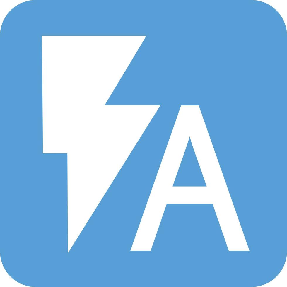 Flash Auto Glyph Round Background Icon vector