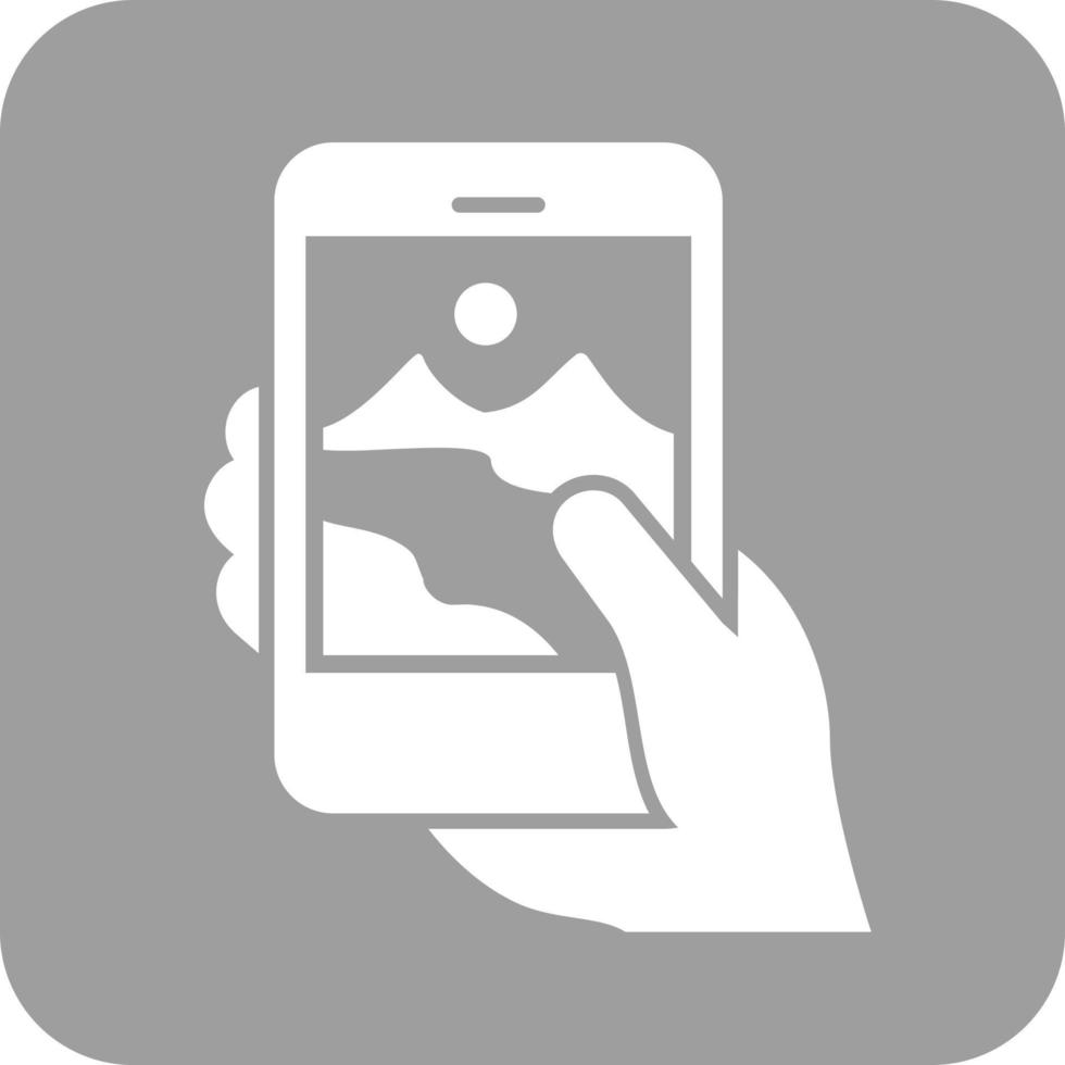 Taking Pictures Glyph Round Background Icon vector