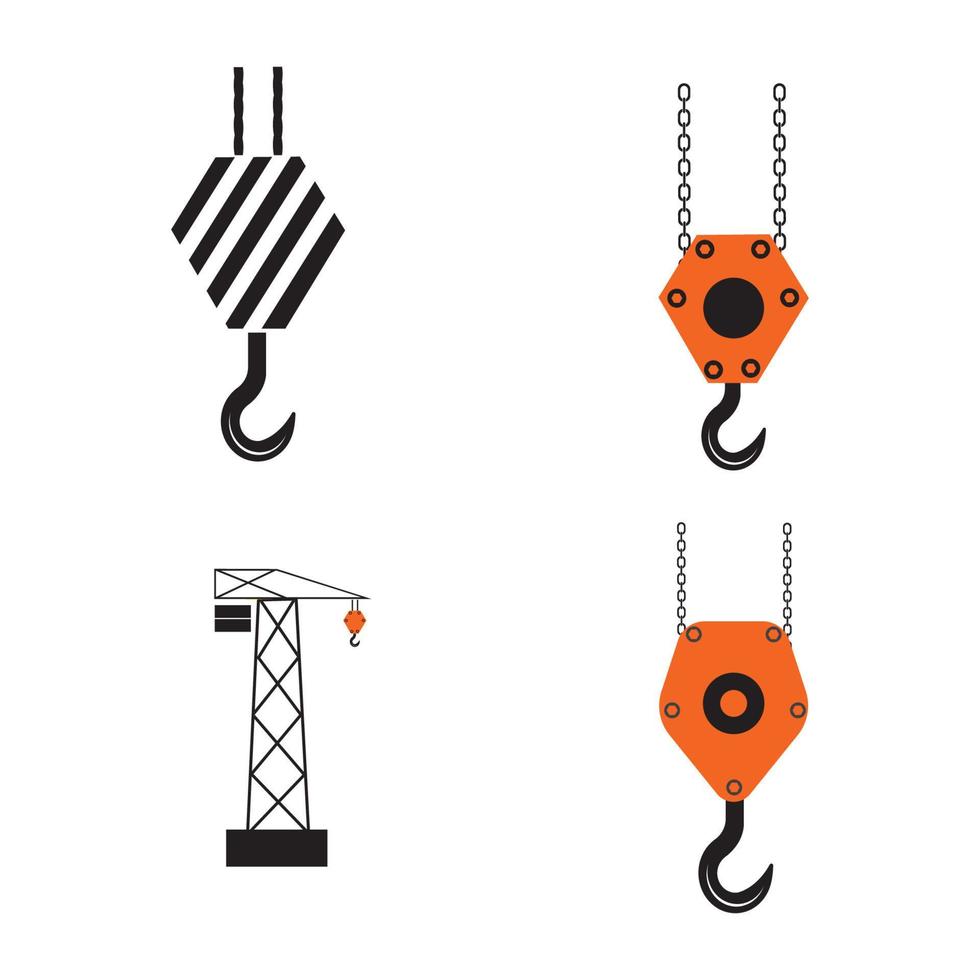 crane hook logo vektor vector