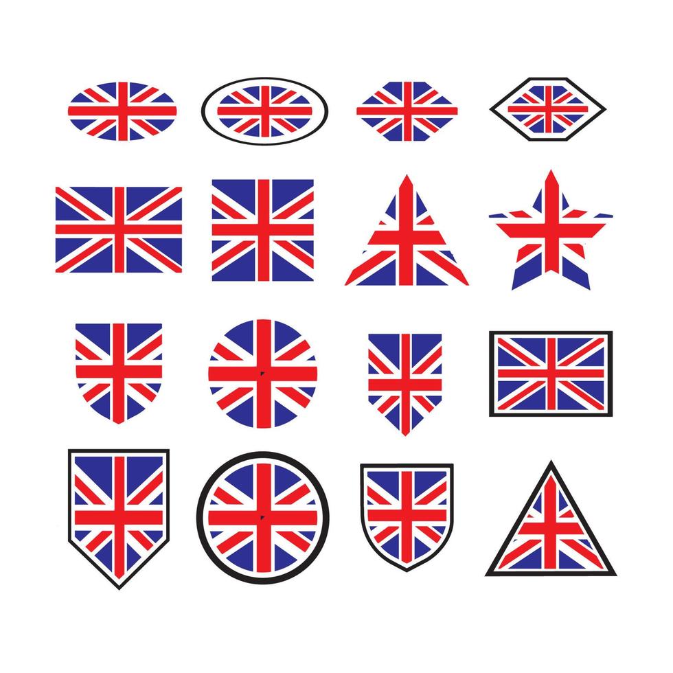 logotipo de la bandera de inglaterra vector