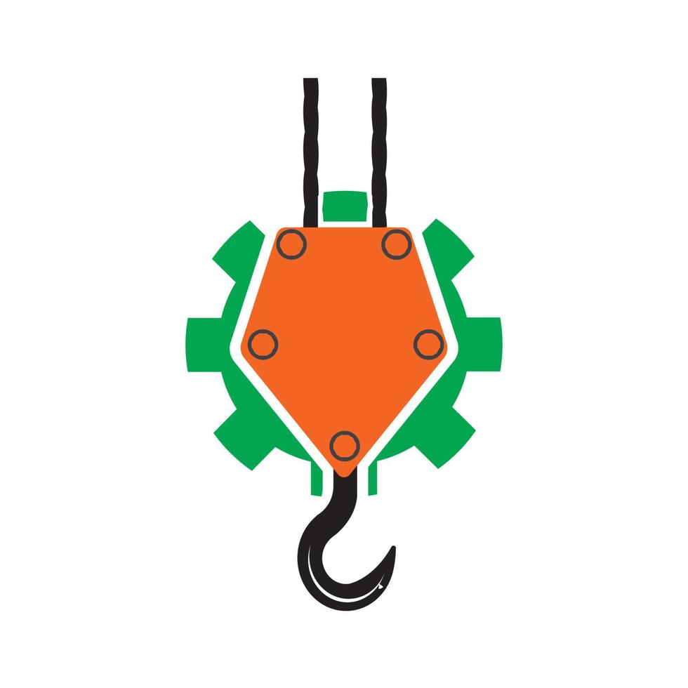 crane hook logo vektor vector