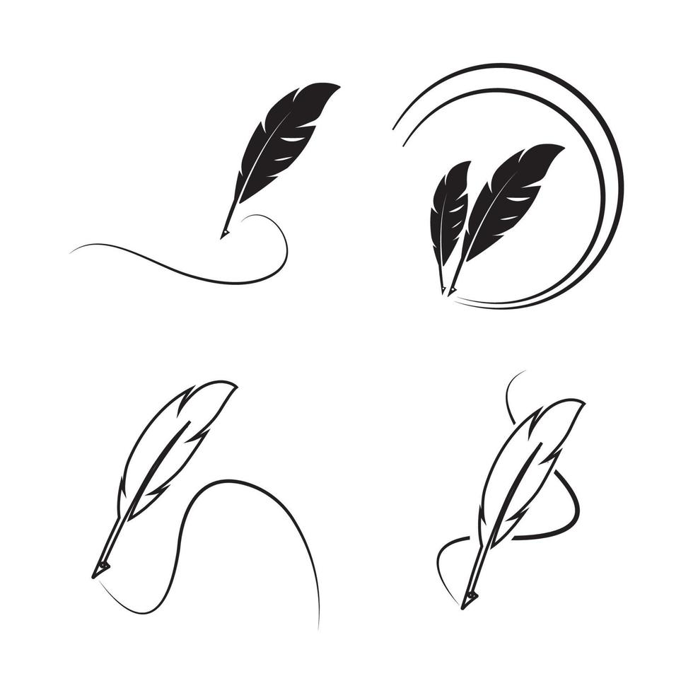 Feather logo vektor vector