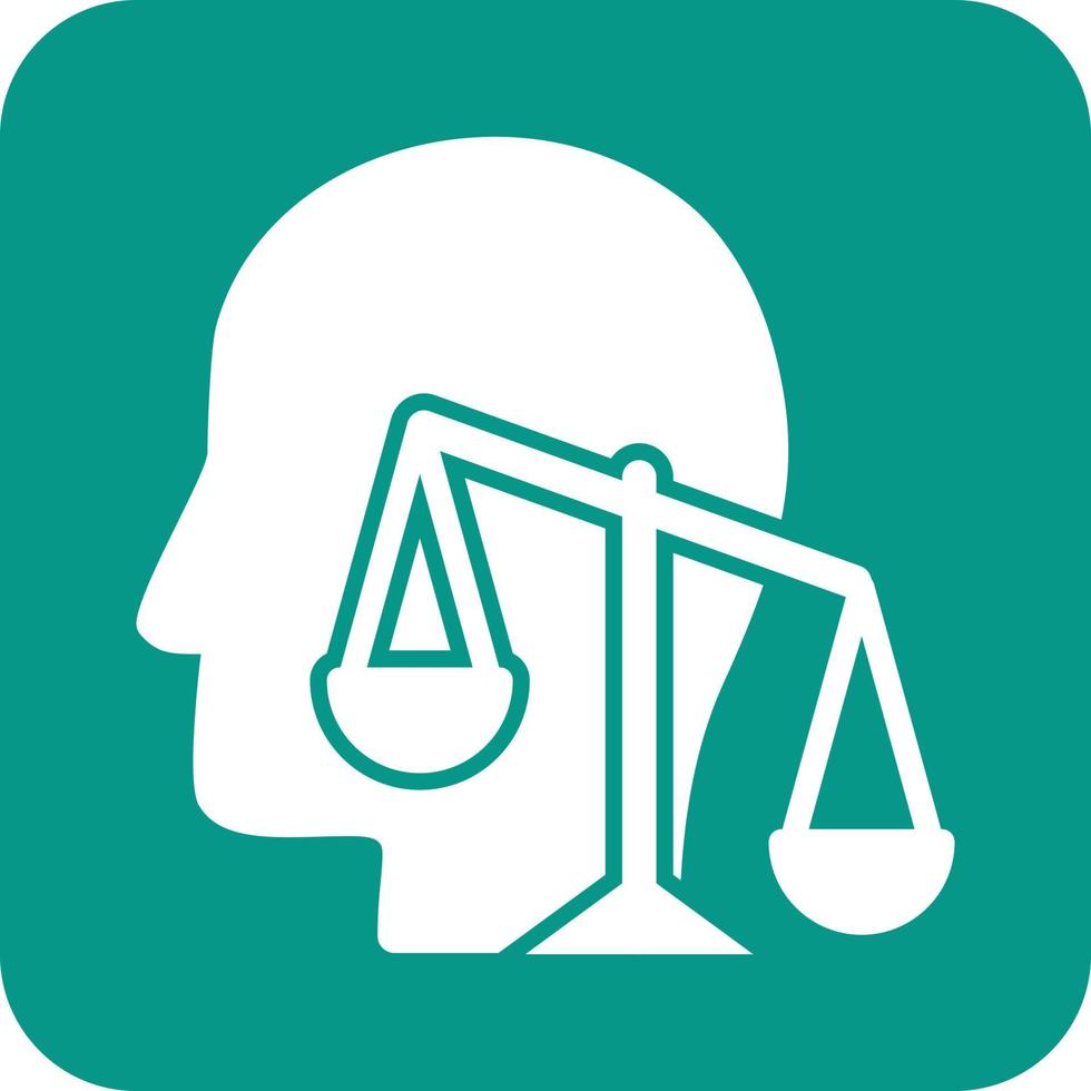 Integrity and Principles Glyph Round Background Icon vector