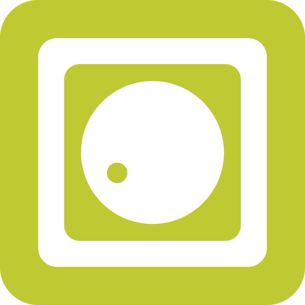 Thermoregulator Glyph Round Background Icon vector