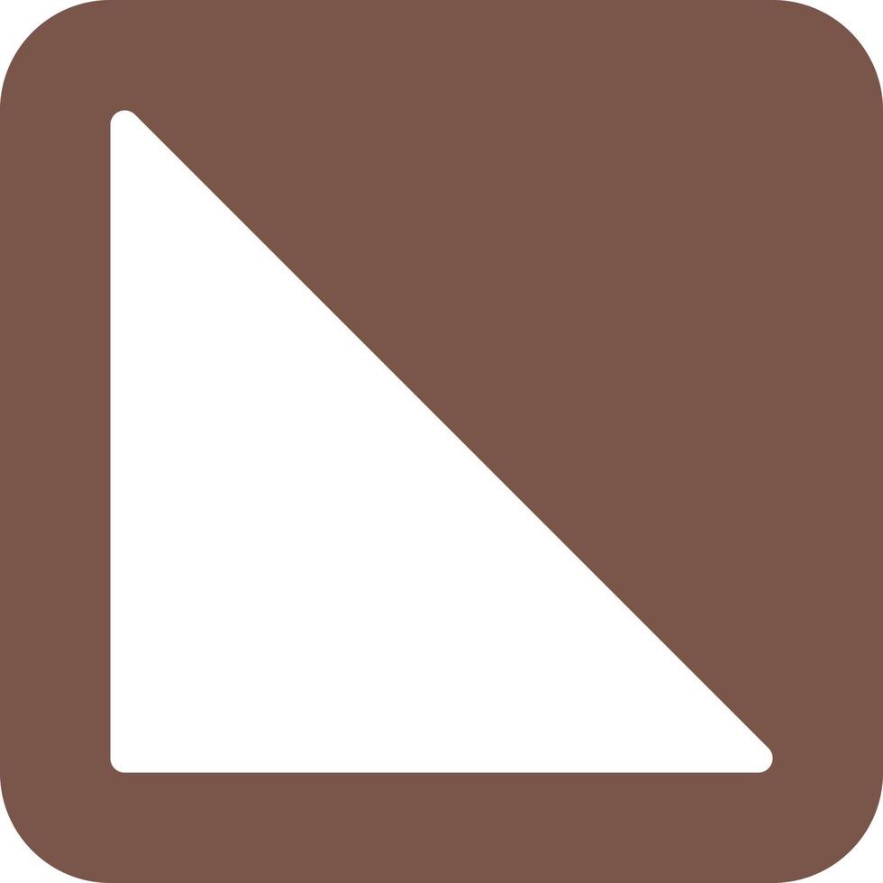Right angle Traingle Glyph Round Background Icon vector