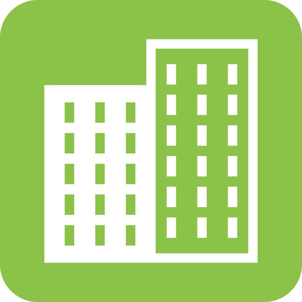 Apartments Glyph Round Background Icon vector