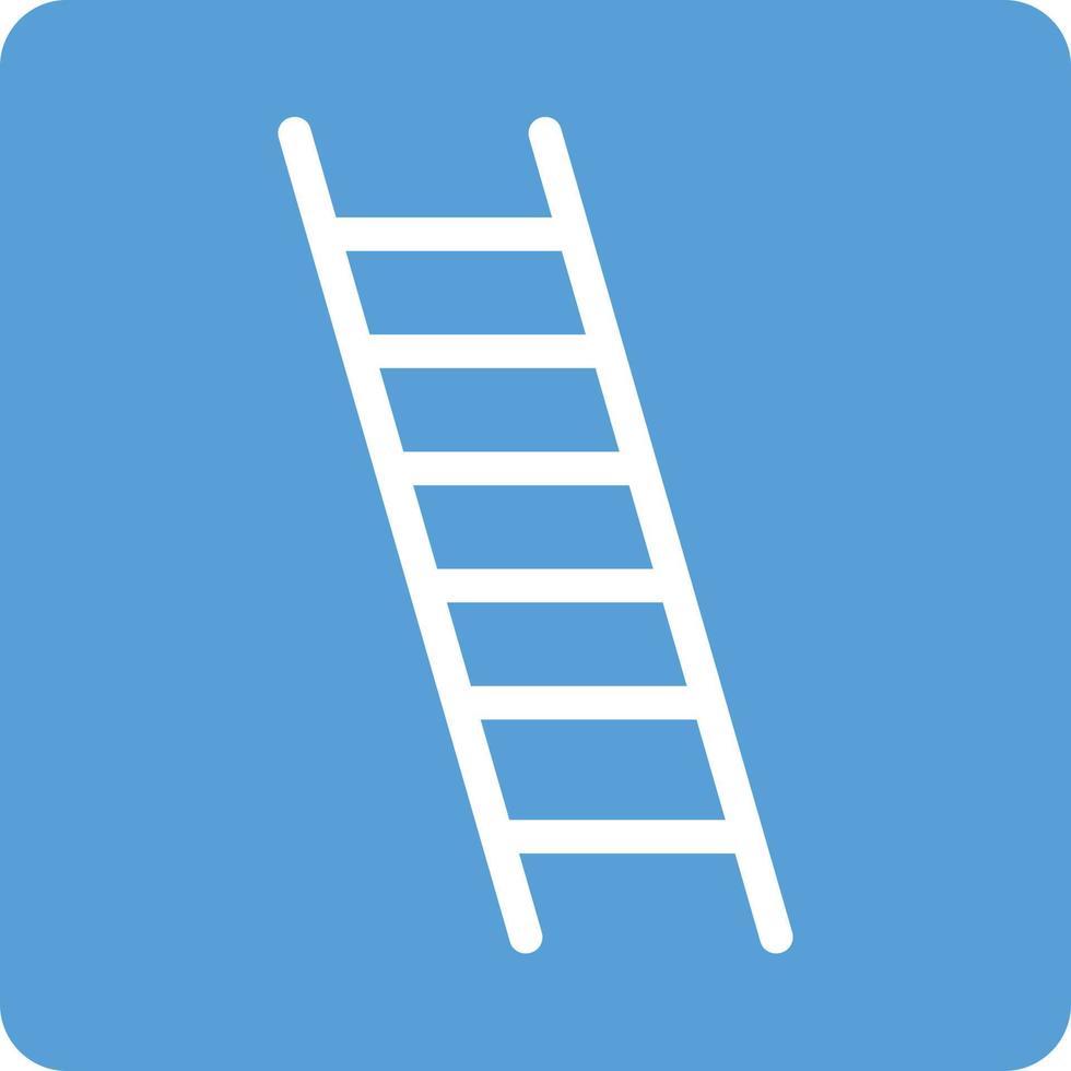 Ladder Glyph Round Background Icon vector