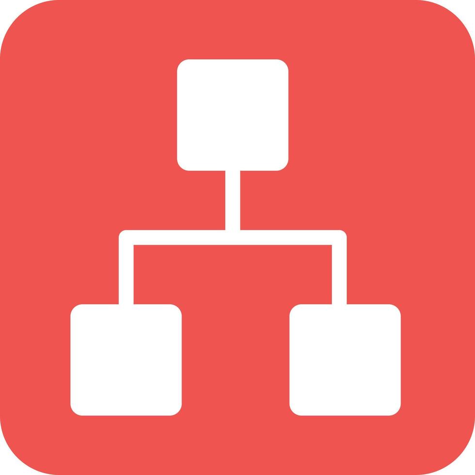 Settings Ethernet Glyph Round Background Icon vector