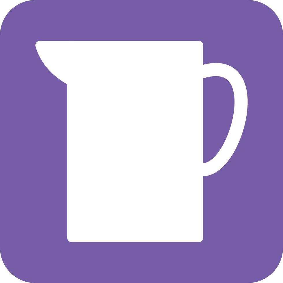 Milk Jug Glyph Round Background Icon vector