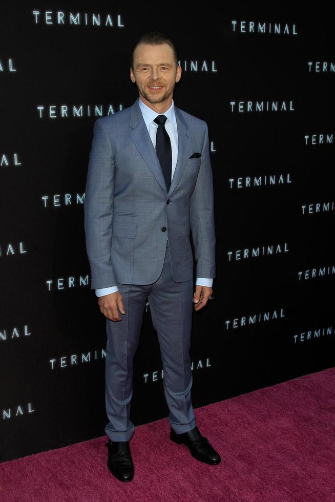 LOS ANGELES - MAY 8 - Simon Pegg at the Terminal Premiere at the ArcLight Theater on May 8, 2018 in Los Angeles, CA photo