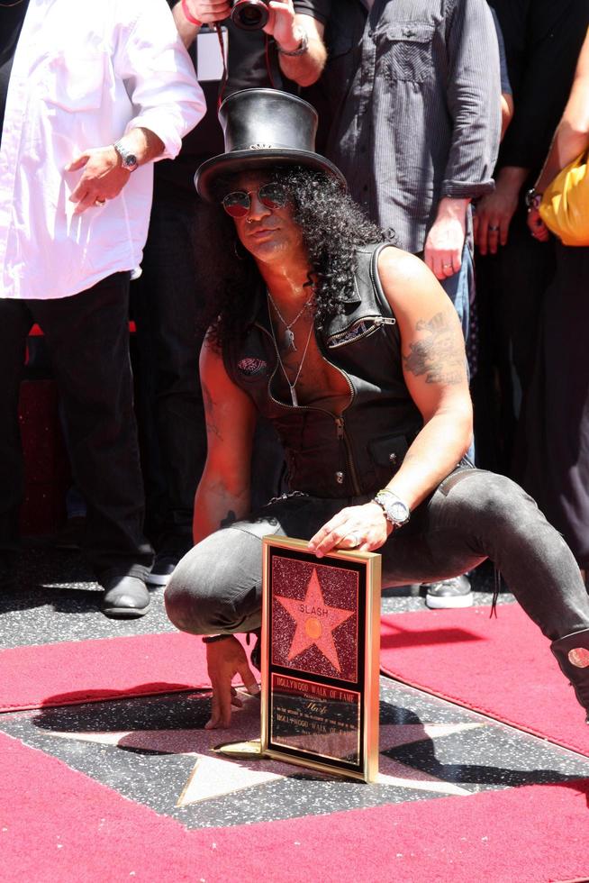 LOS ANGELES, JUL 9 - Slash at the Hollywood Walk of Fame Ceremony for Slash at Hard Rock Cafe at Hollywood and Highland on July 9, 2012 in Los Angeles, CA photo