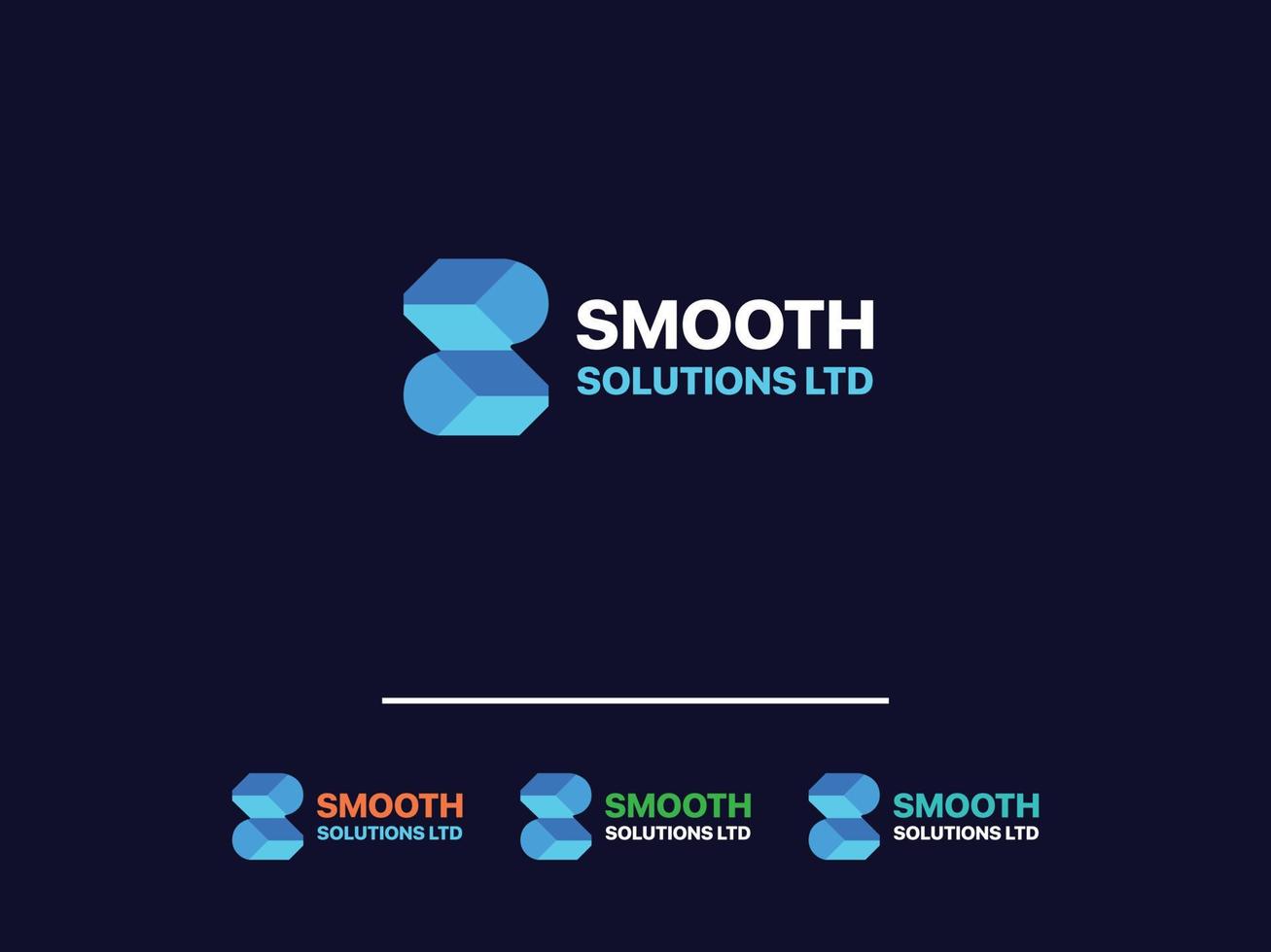 S Logo Icon Design vector