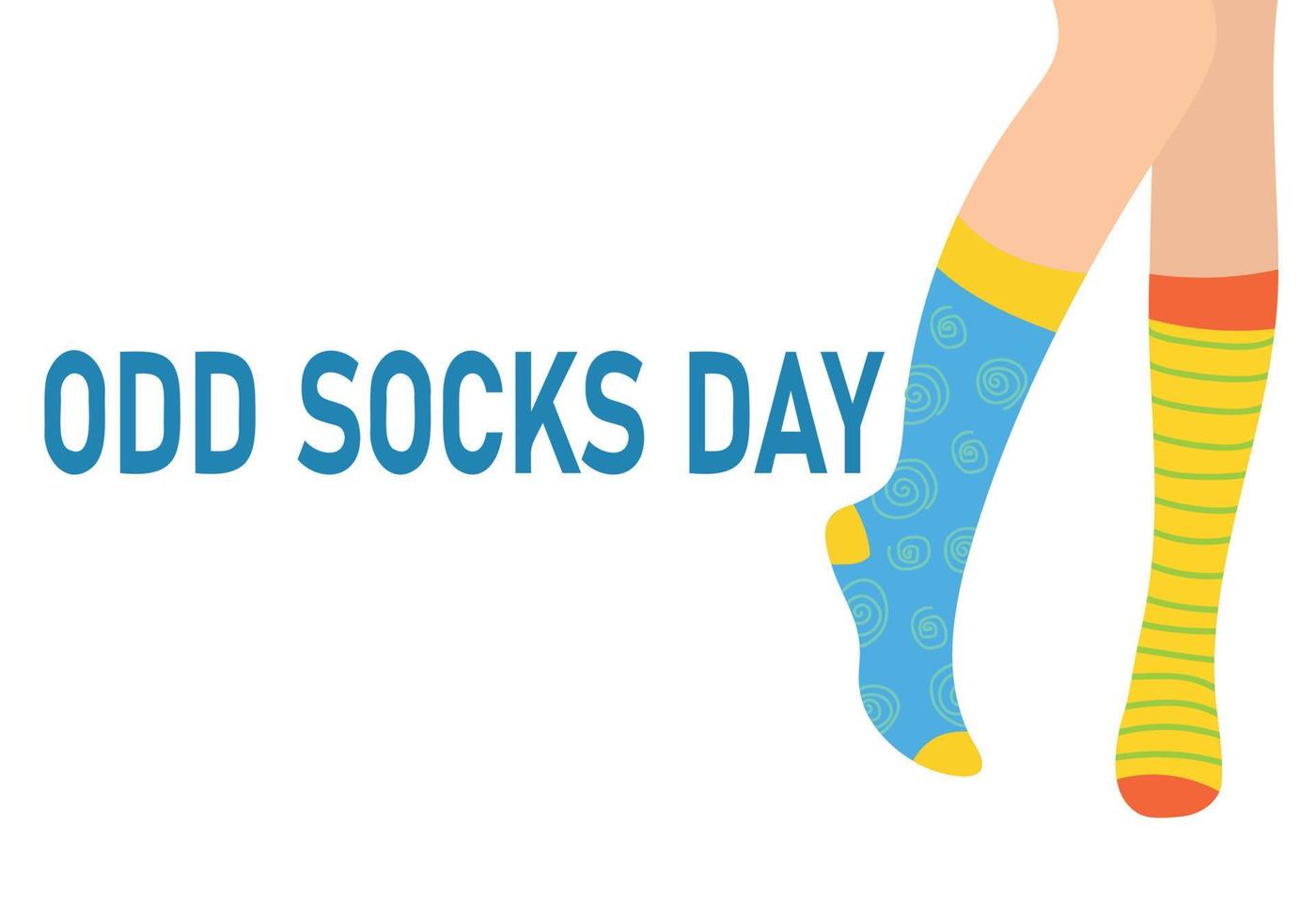 Odd Socks Day banner vector