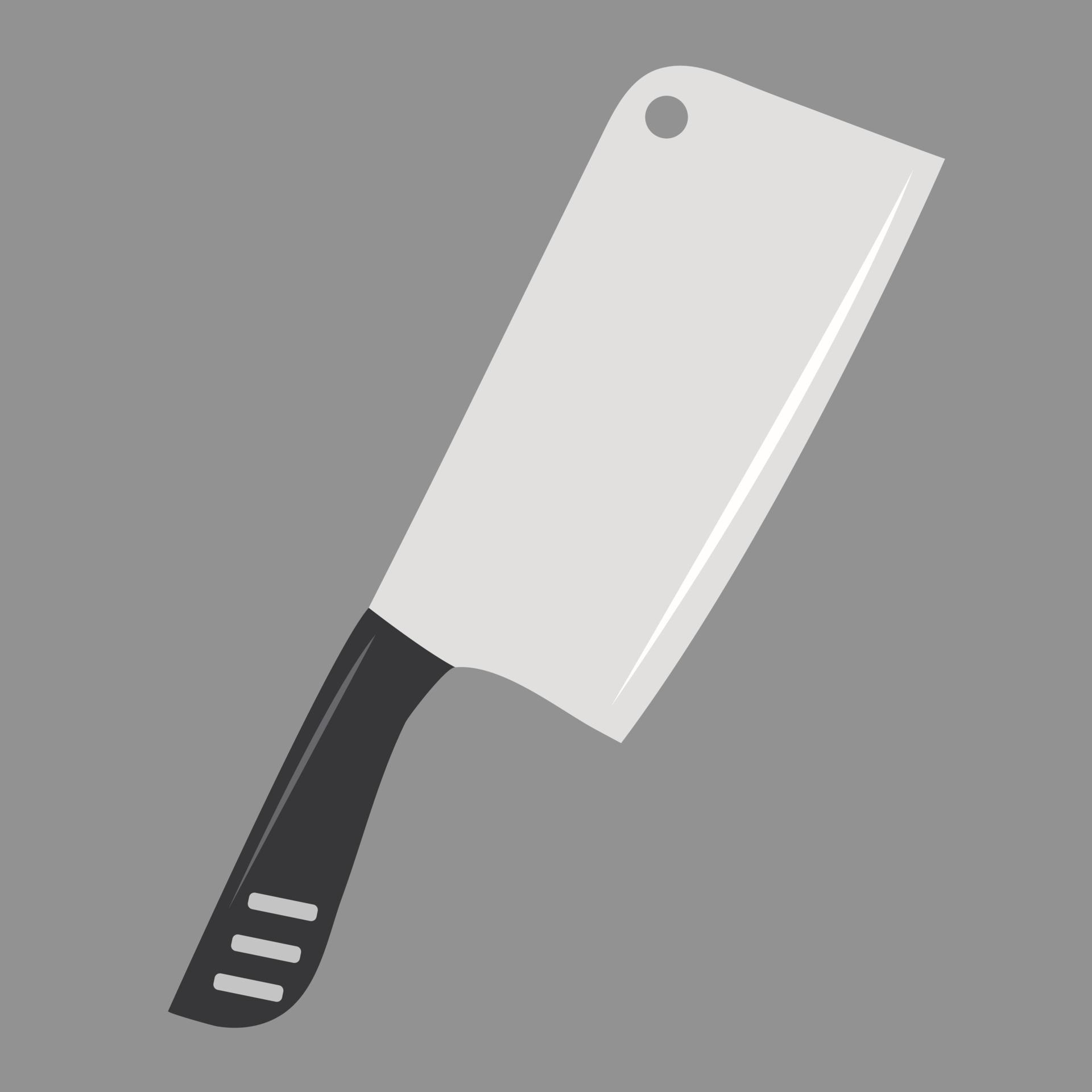 Butcher meat knife vector illustration for graphic design and