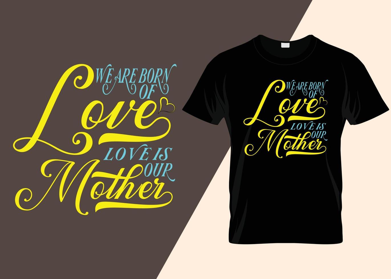 Mom is a best mom in the world T-shirt design vector