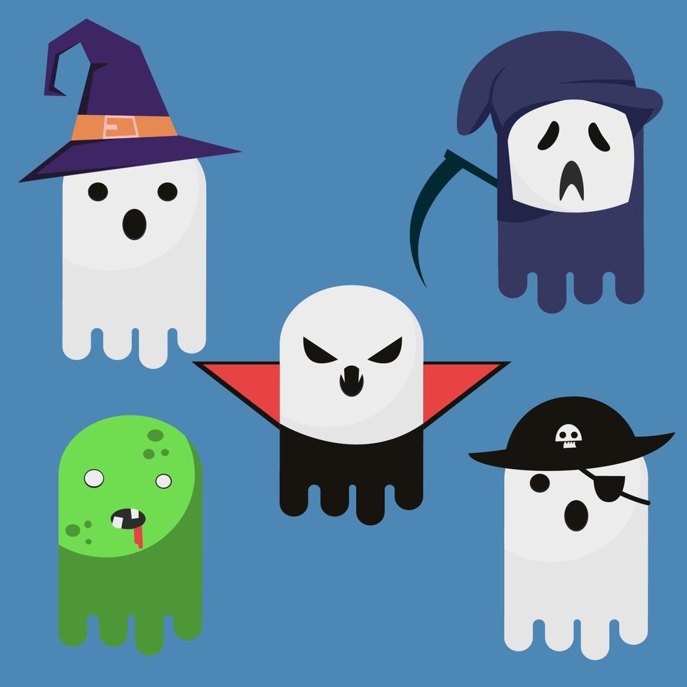 Cosplay Ghost icon vector