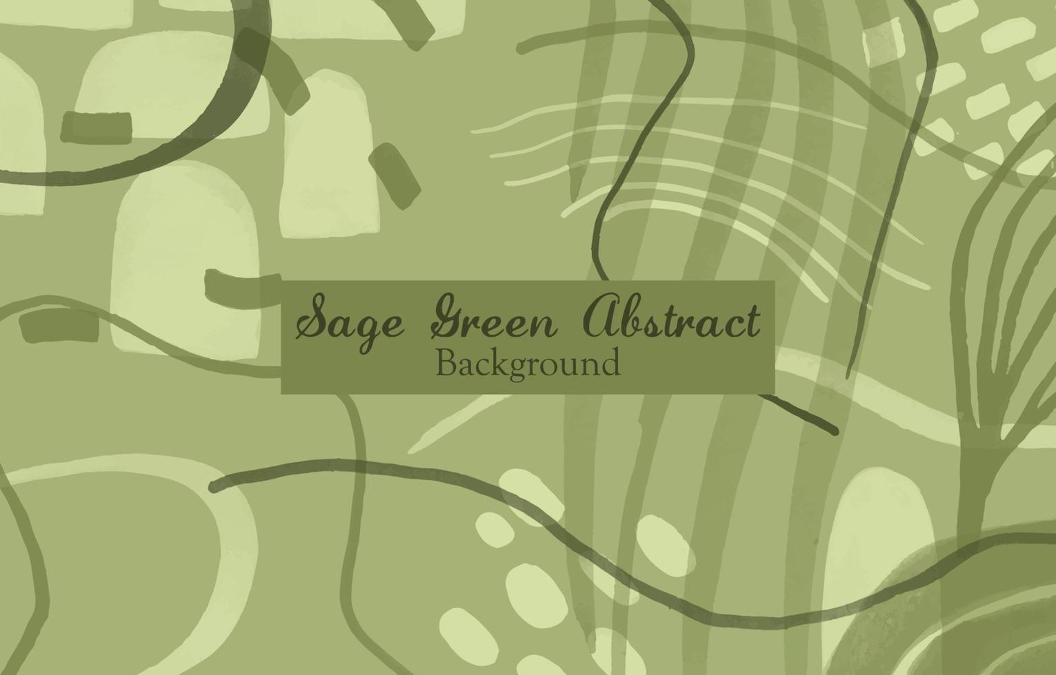 Sage Green Abstract Background vector