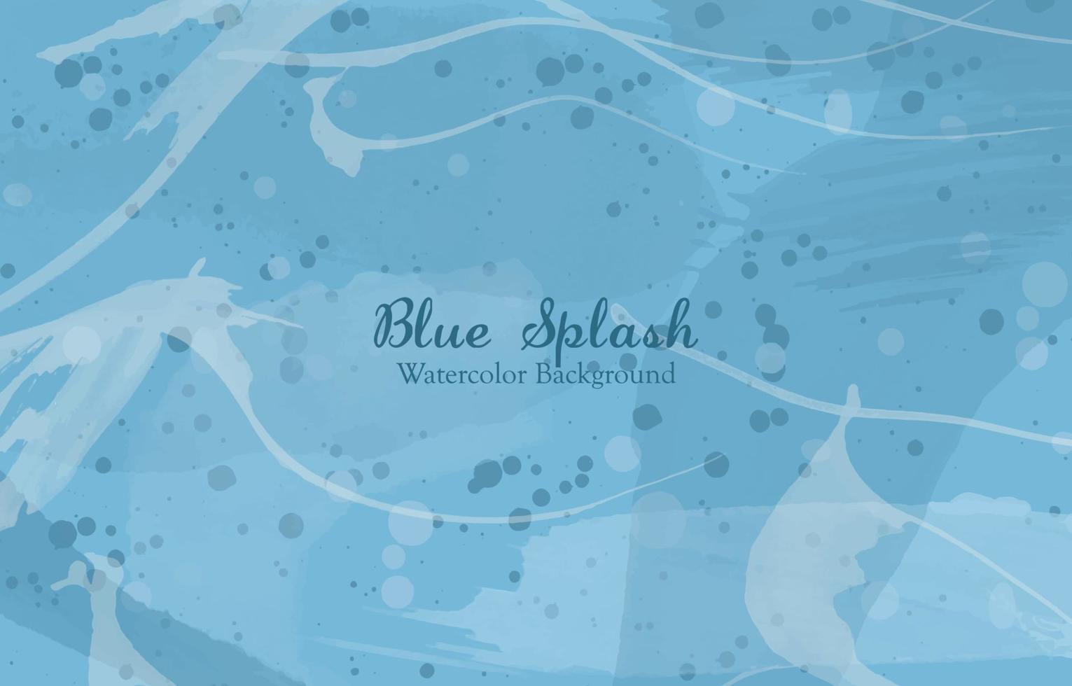 Blue Splash Watercolor Background vector