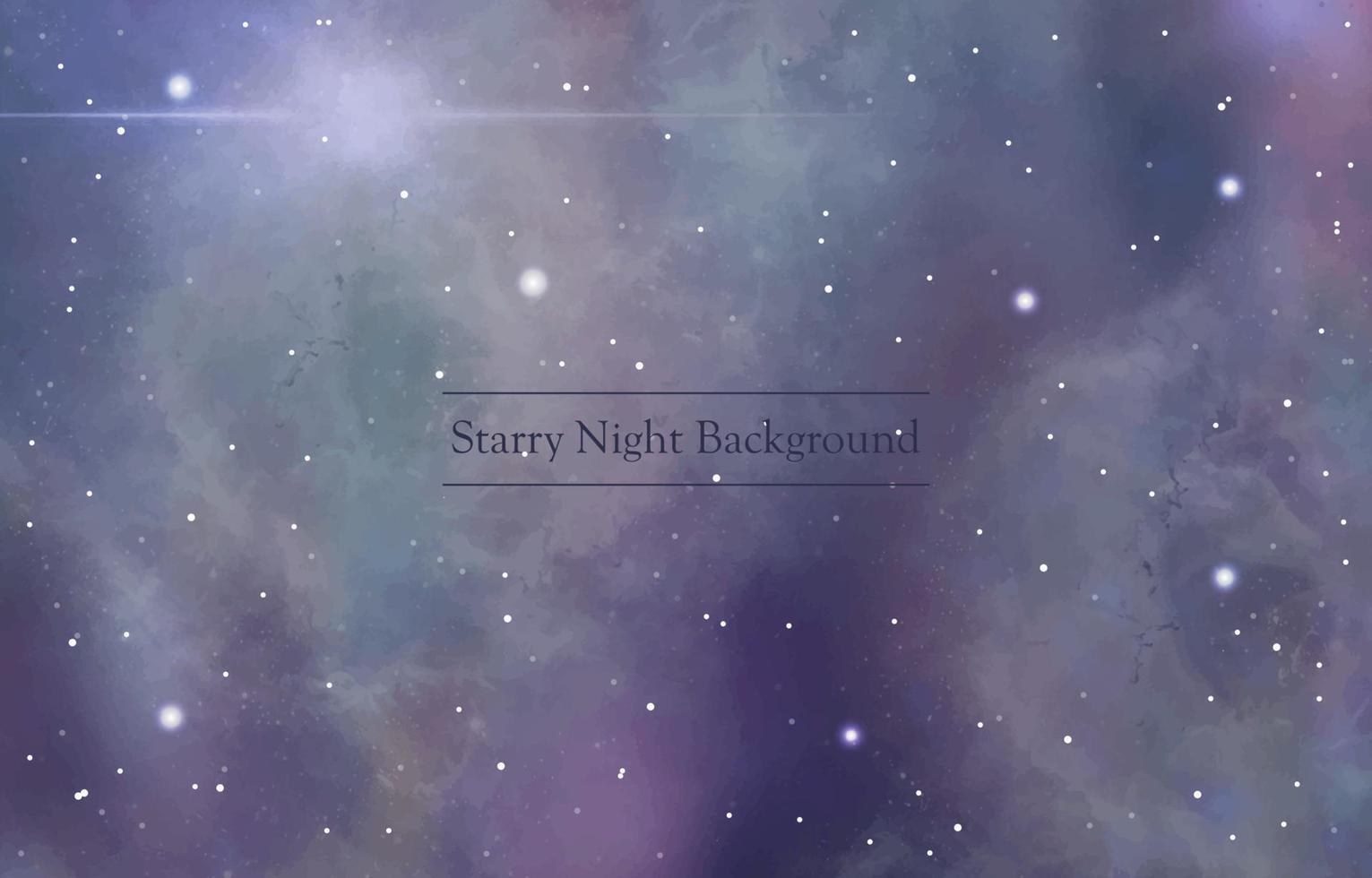 Starry Night with Stars Background vector