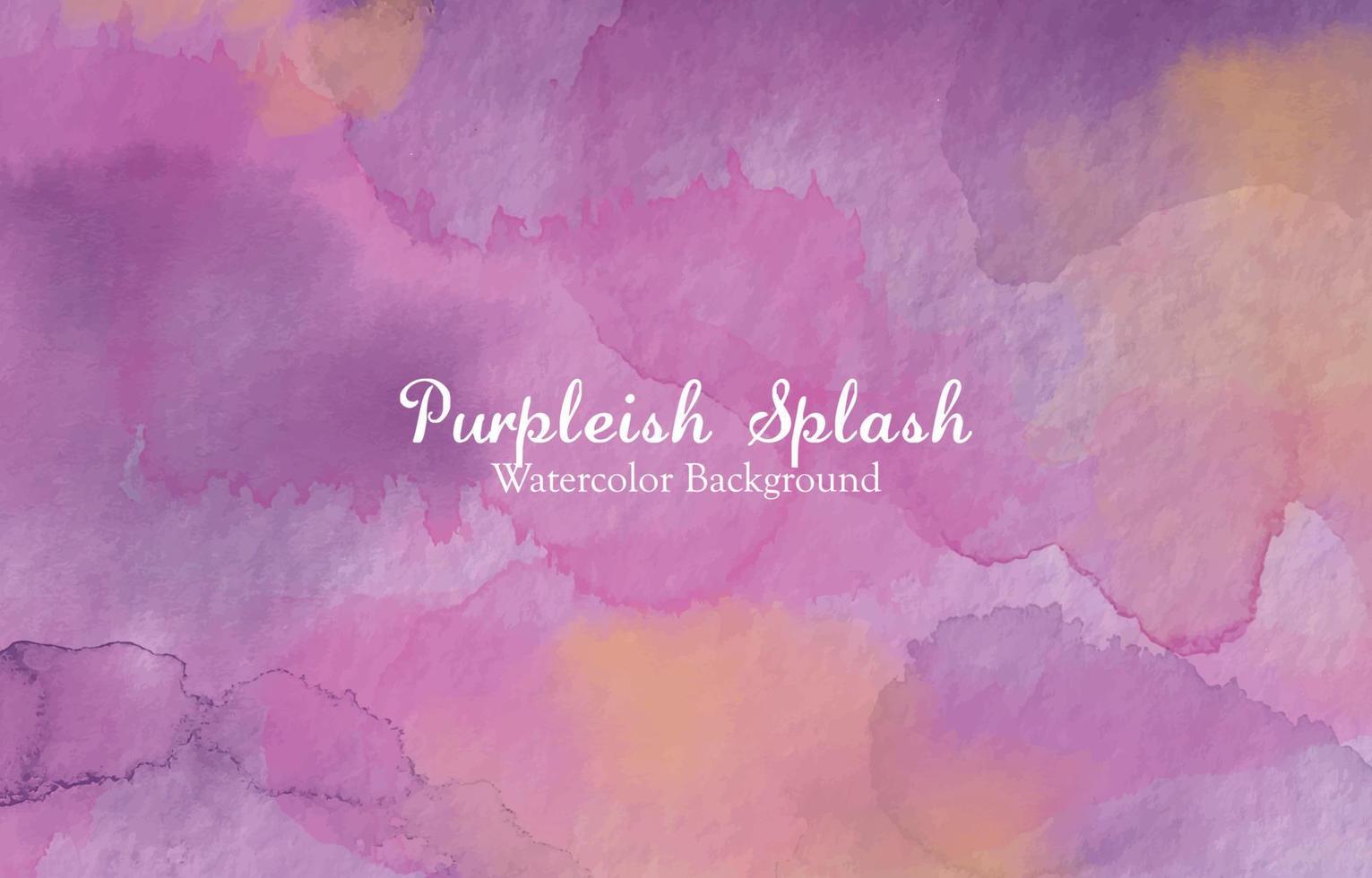 Purpleish Splash Watercolor Background vector
