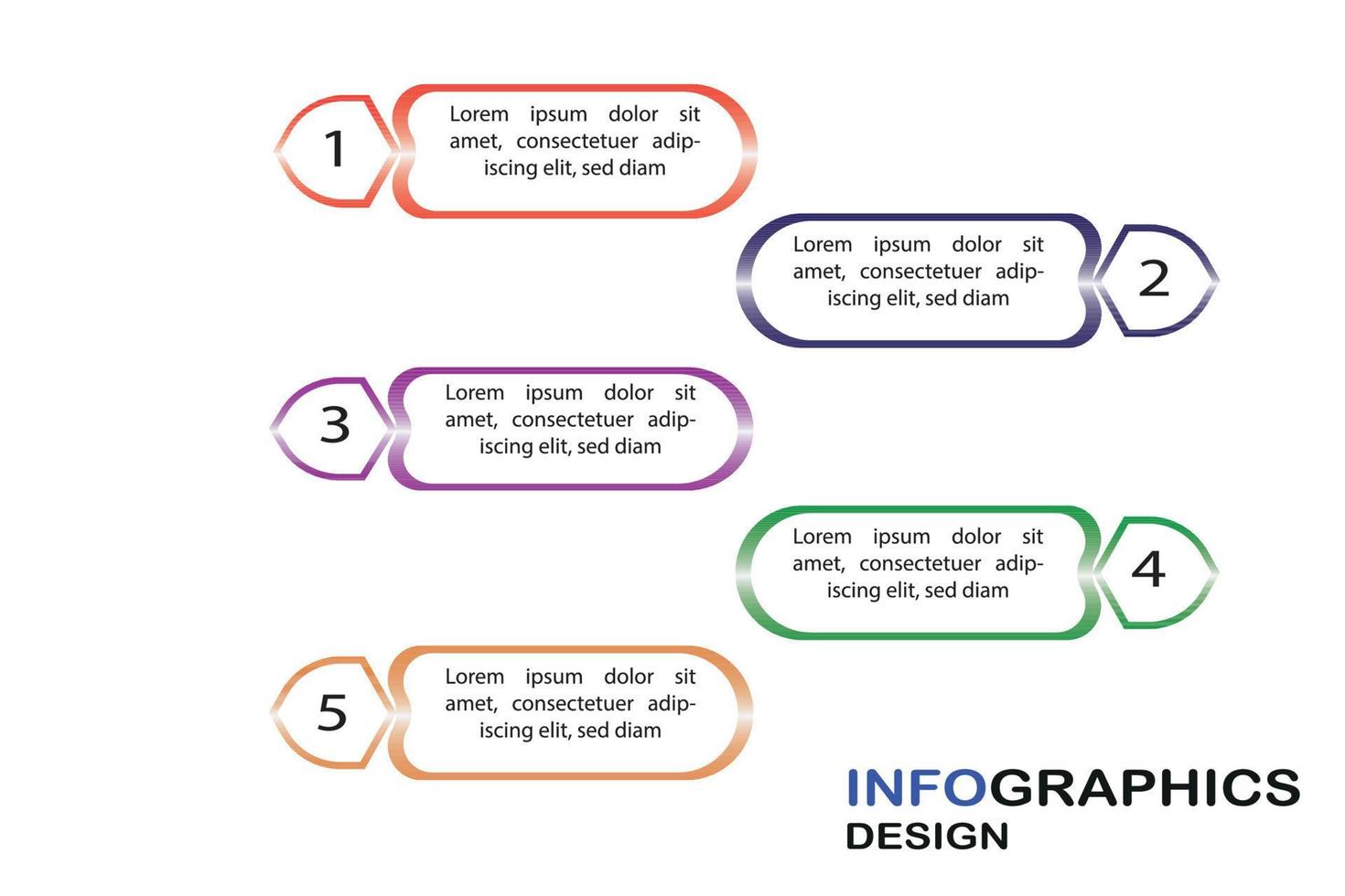 Infographic design template vector eps