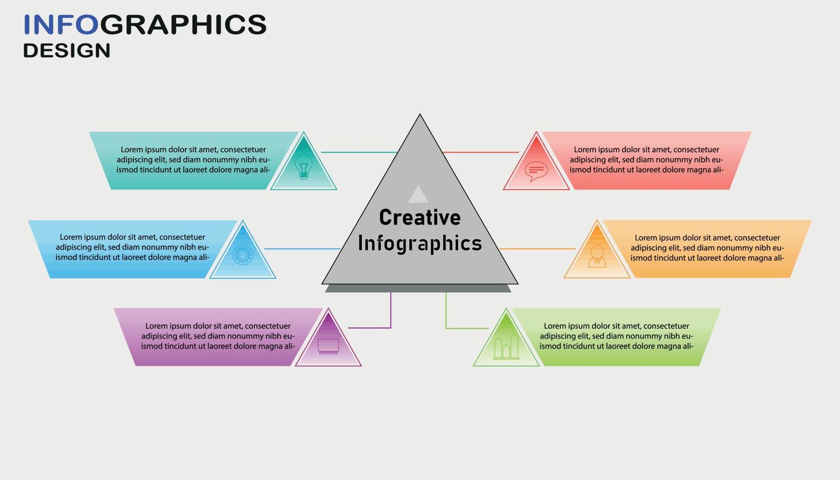 Infographic design template vector eps