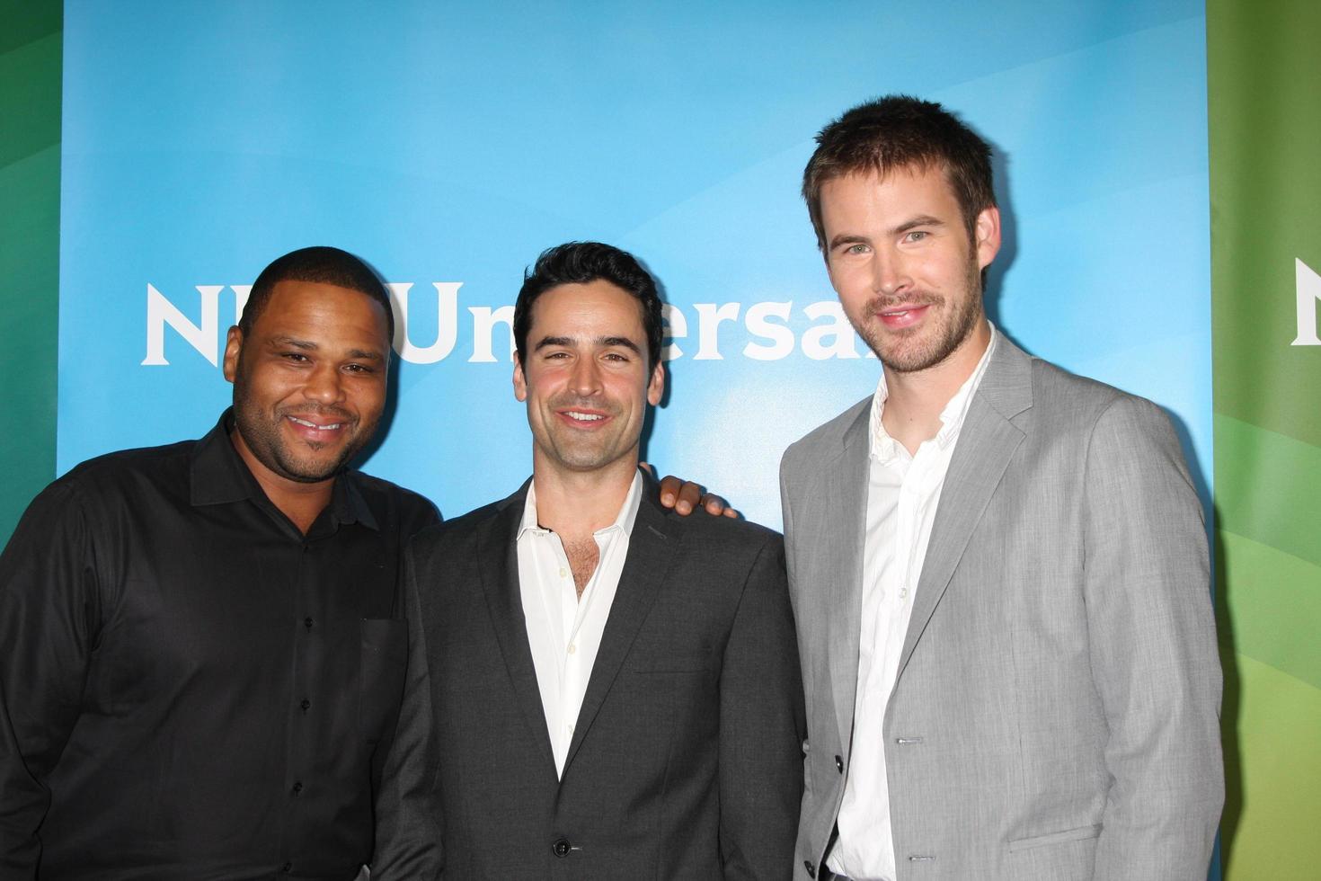 LOS ANGELES, JUL 24 - Anthony Anderson, Jesse Bradford, Zach Cregger arrives at the NBC TCA Summer 2012 Press Tour at Beverly Hilton Hotel on July 24, 2012 in Beverly Hills, CA photo