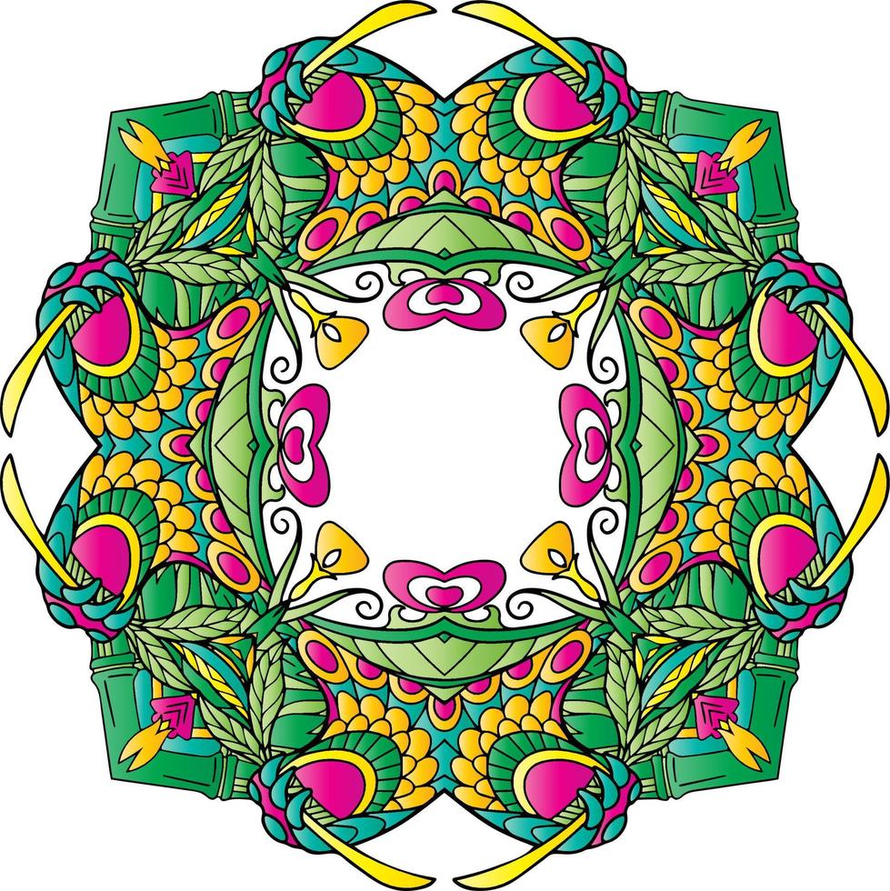 abstract mandala can use for frame border, or repeated pattern vector