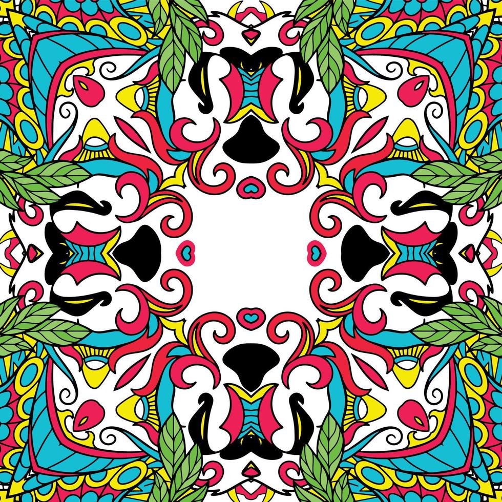 abstract mandala can use for frame border, or repeated pattern vector