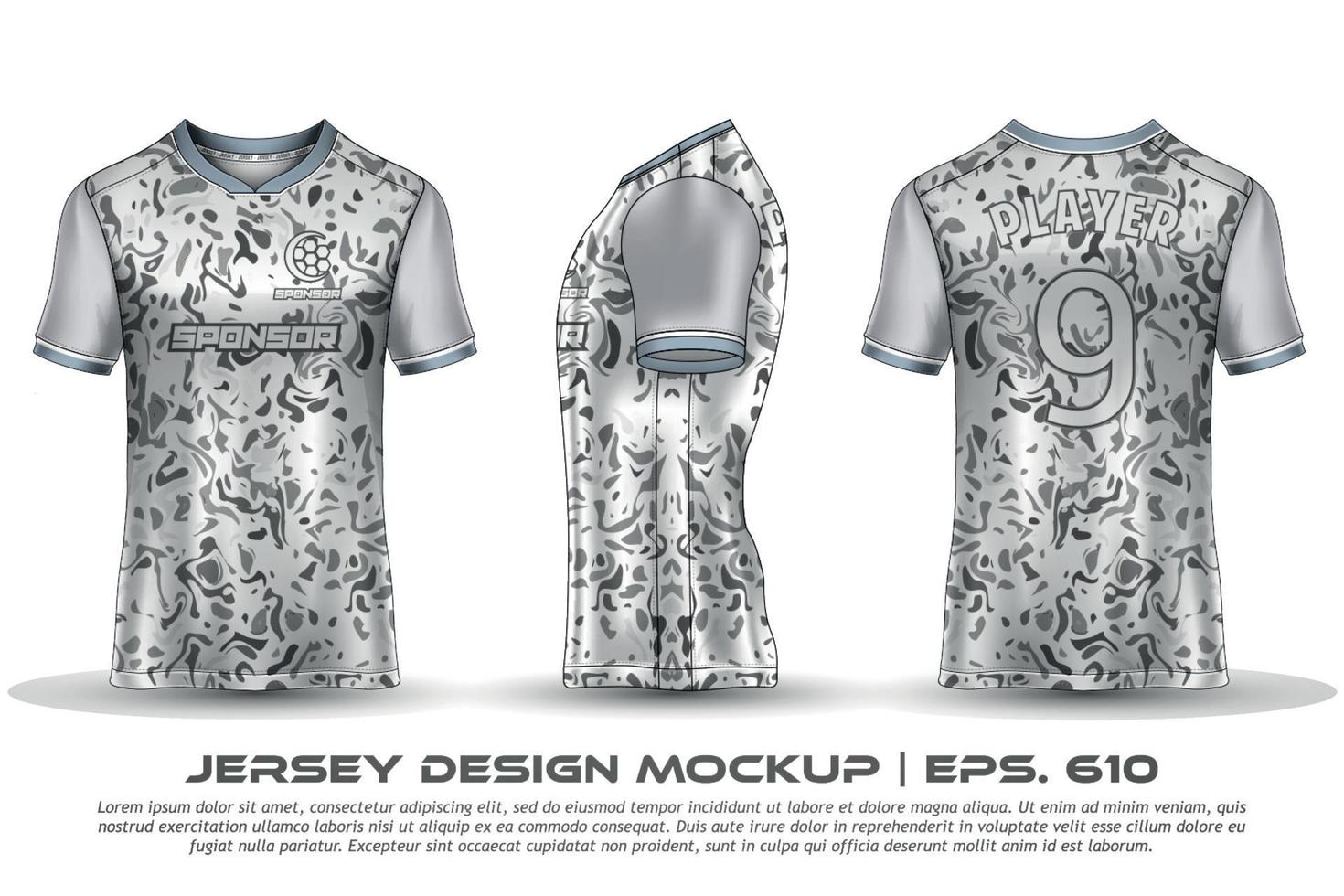 diseño de jersey camiseta de sublimación patrón geométrico premium increíble colección de vectores para fútbol fútbol carreras ciclismo juegos motocross deportes