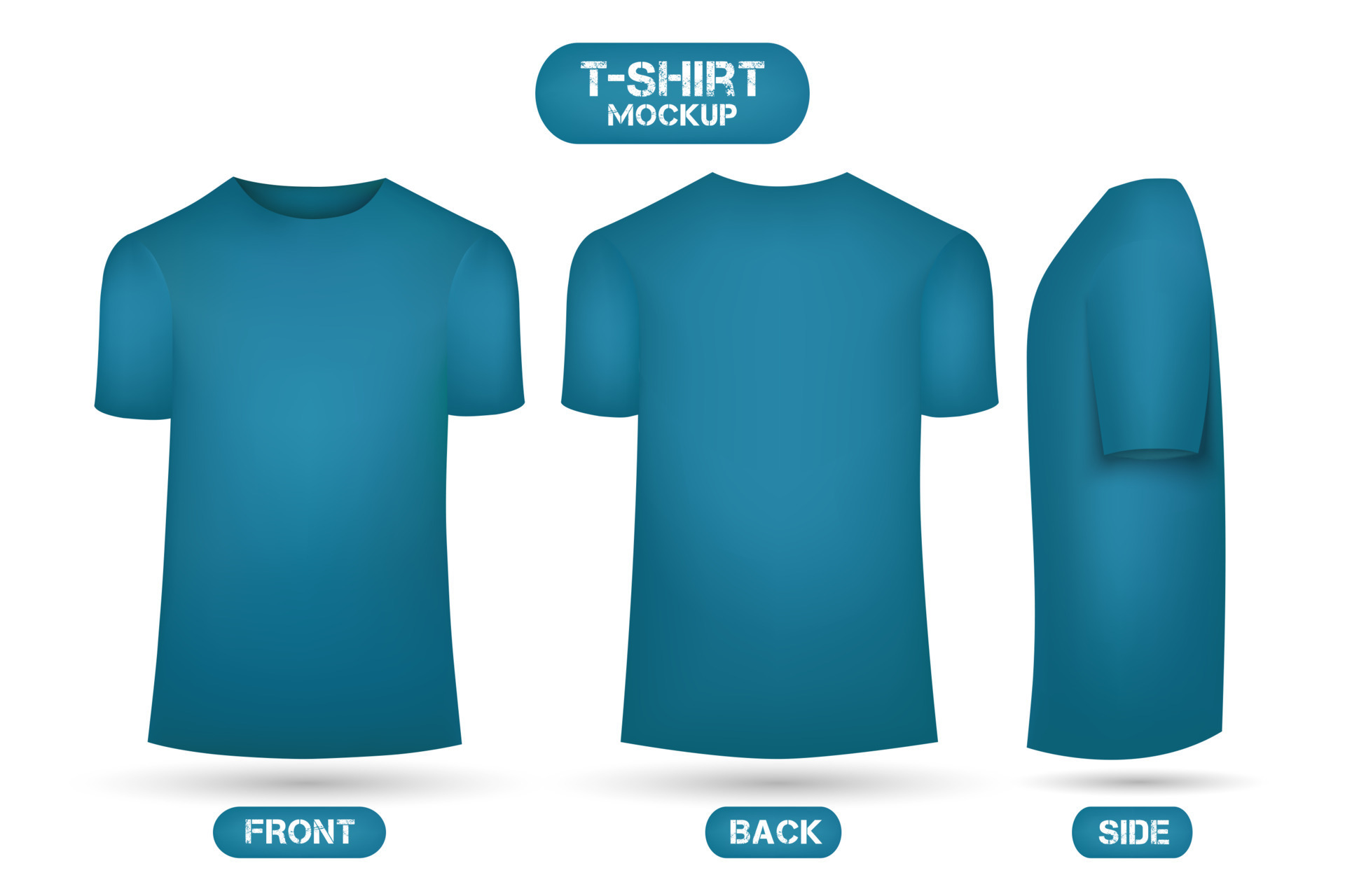 Tosca color plain t shirt mockup 13387734 Vector Art at Vecteezy