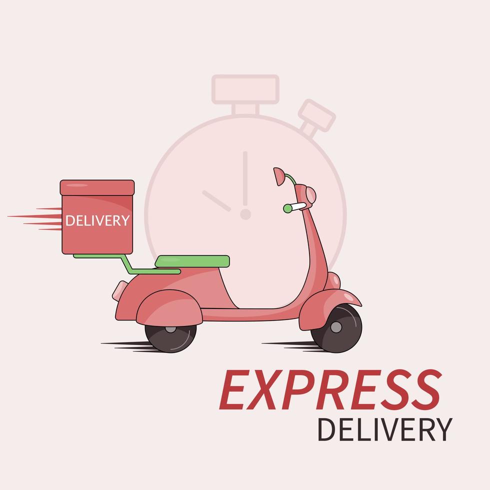 Online delivery service , online order tracking, delivery home and office. Scooter delivery. Shipping. vector