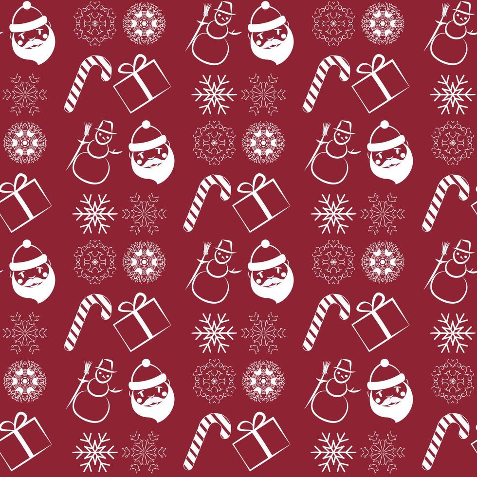 Vector seamless pattern with snowflakes. Winter background. EPS10