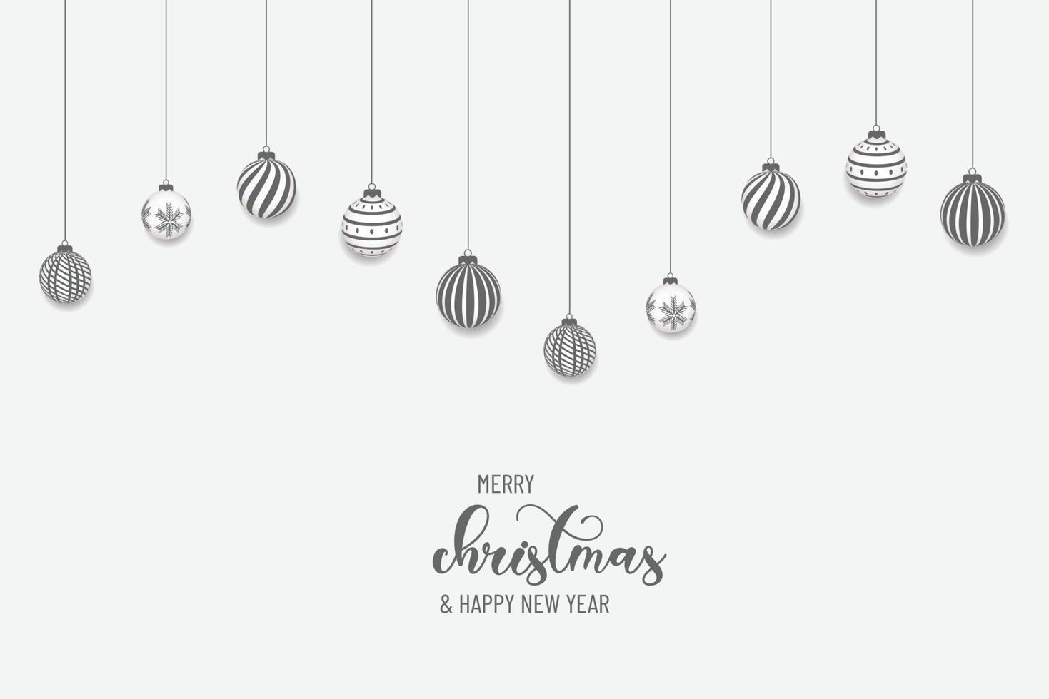 Christmas and New Year Typographical on white background with winter landscape Horizontal new year background, headers, posters, cards, website.Vector illustration vector